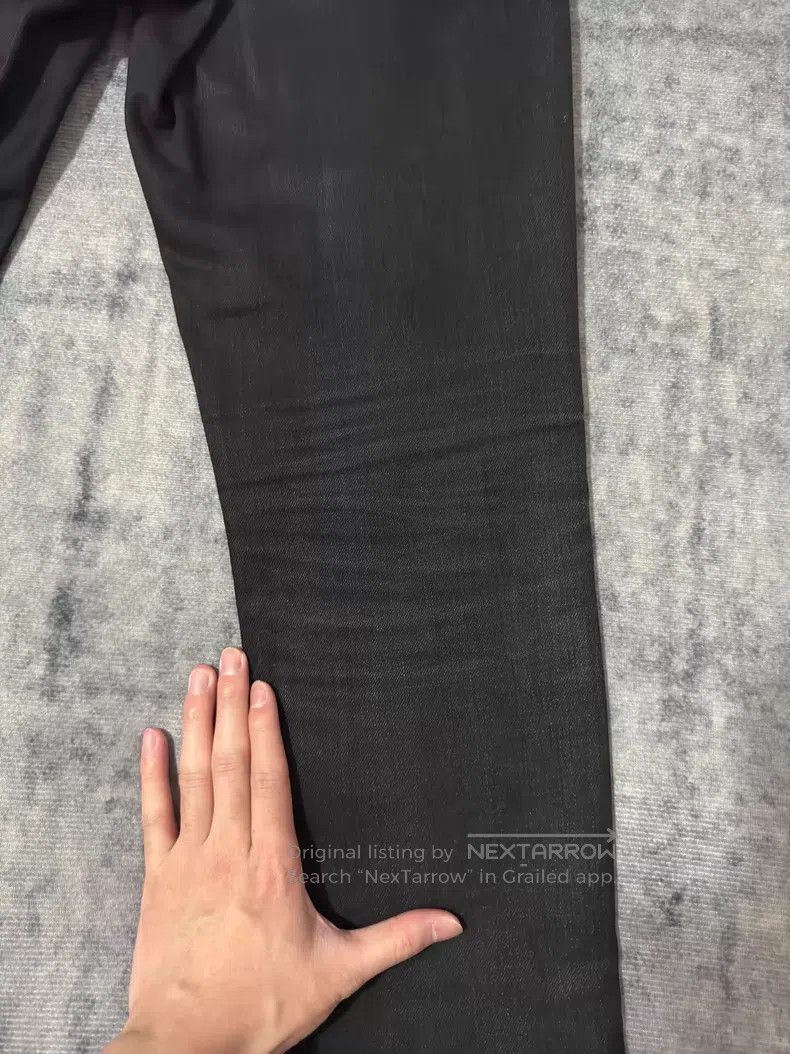 Saint Laurent Paris Saint Laurent Paris Coated Wax Cracked Destroyed Denim Pan Size US 30 / EU 46 - 6 Thumbnail