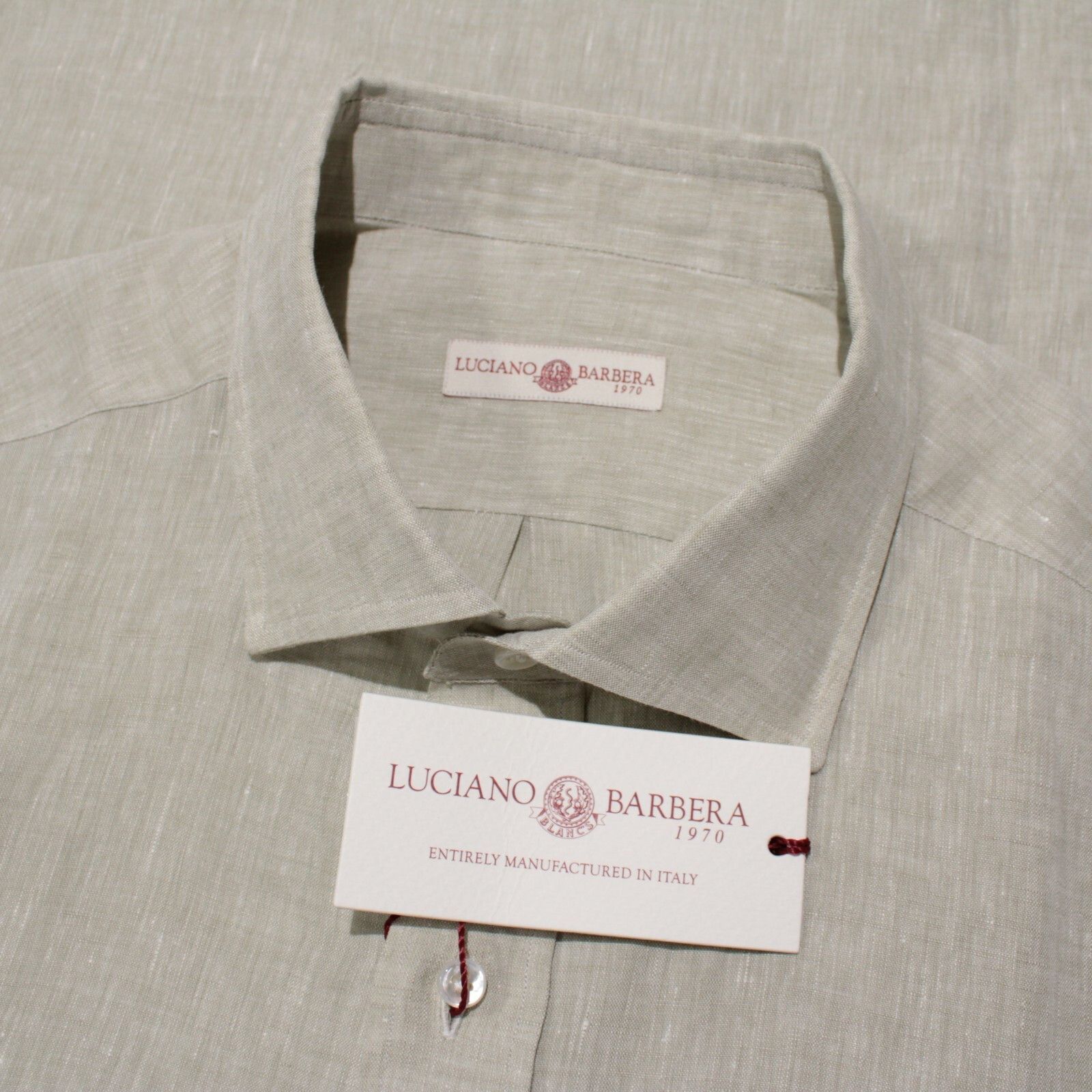 Luciano Barbera New with tags Shirt Size XL US In Green