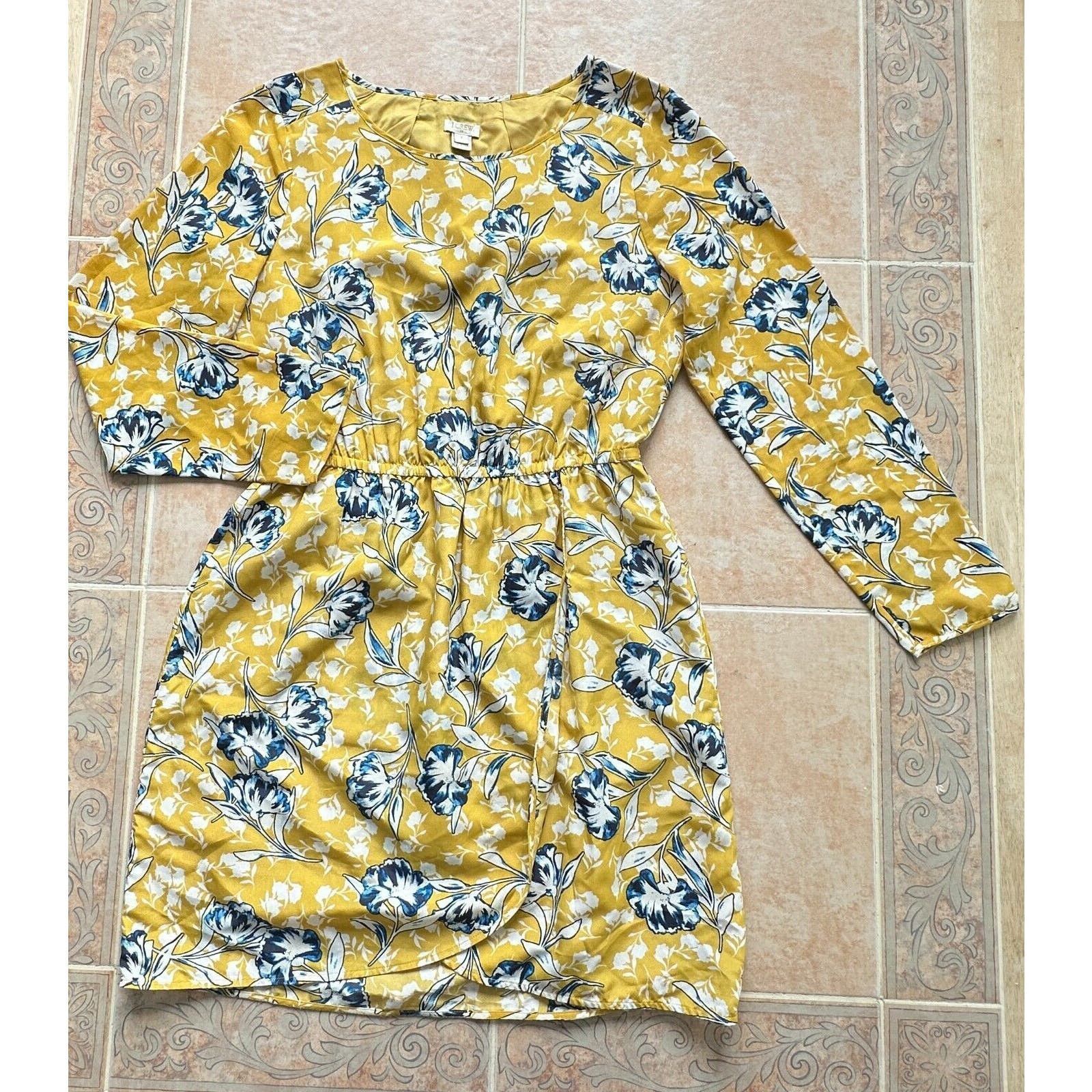J.Crew J. Crew Floral lined Long sleeve Dress Size 4 Size S / US 4 / IT 40 - 3 Thumbnail