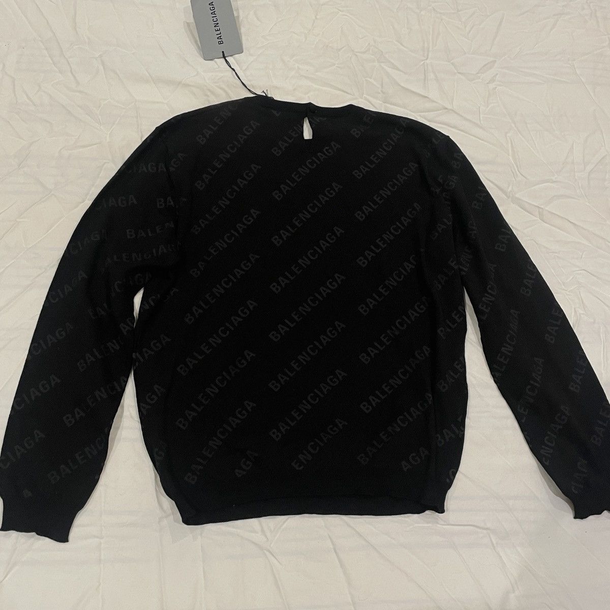 Balenciaga Balenciaga Logo Knit Sweater Size M / US 6-8 / IT 42-44 - 2 Thumbnail