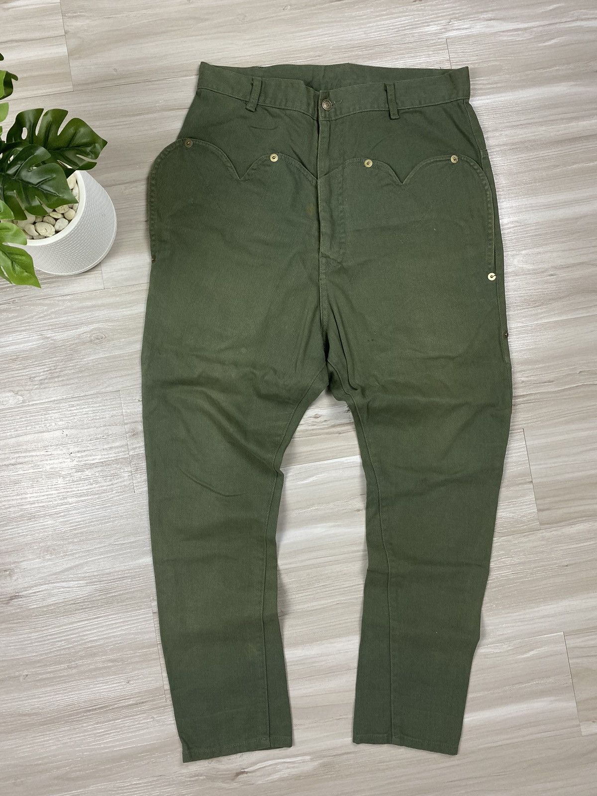 Issey Miyake × Japanese Brand × mercibeaucoup MERCIBEAUCOUP JEAVOUS ENPRIE Sunfaded drop crotch Pants Size US 32 / EU 48 - 2 Thumbnail