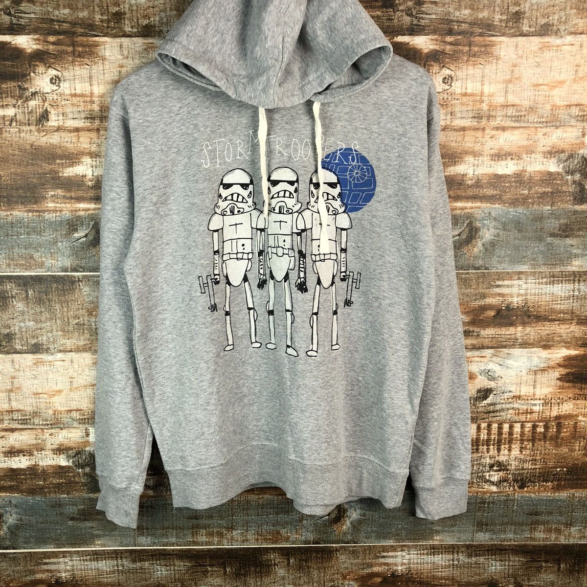 Cartoon Network × Star Wars Stars Wars storm Trooper movie Grey Hoodie #A1534 Size US M / EU 48-50 / 2 - 3 Thumbnail