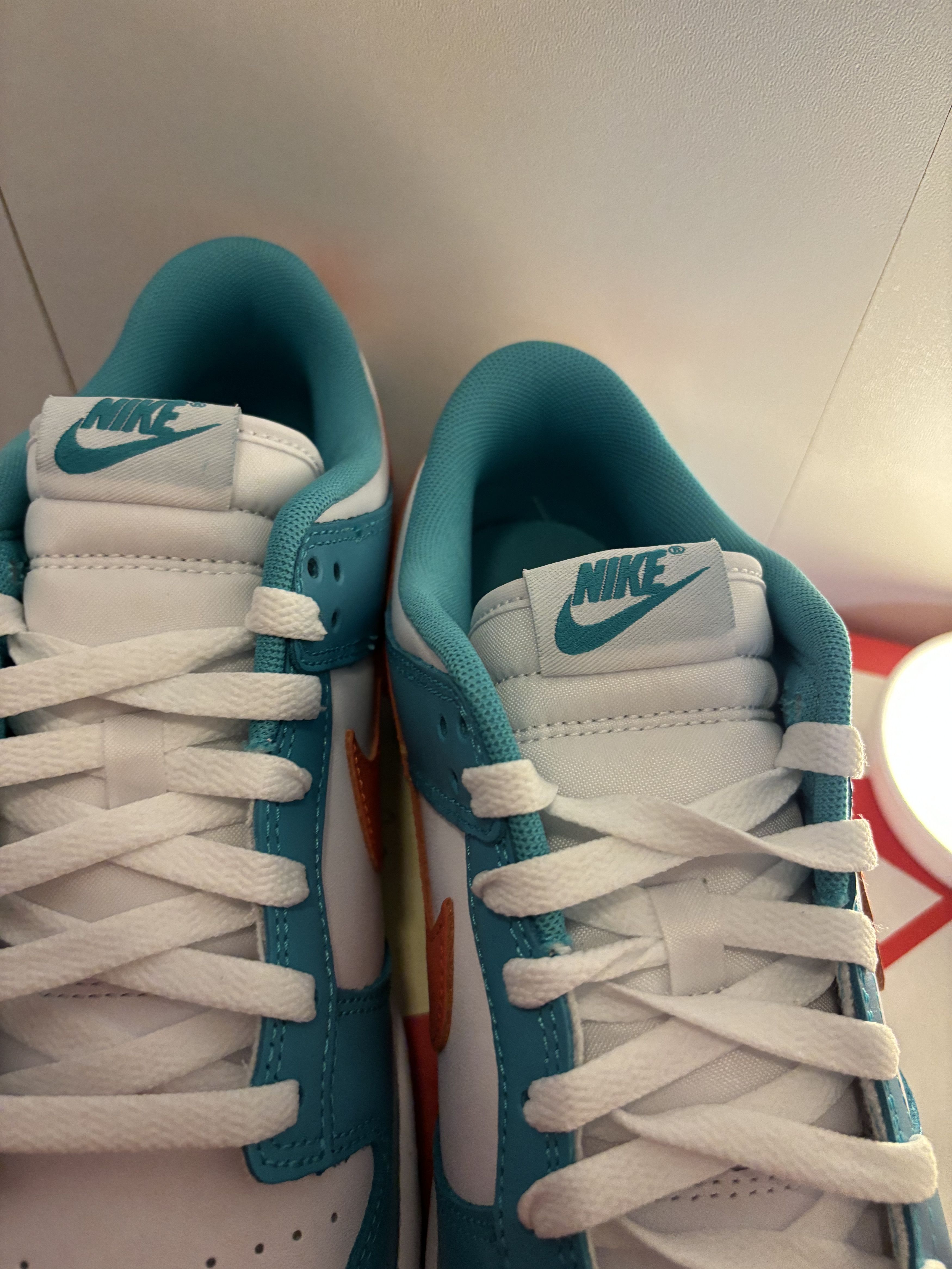 Nike Nike Low Dunk Miami Dolphins Size US 9.5 / EU 42-43 - 4 Thumbnail