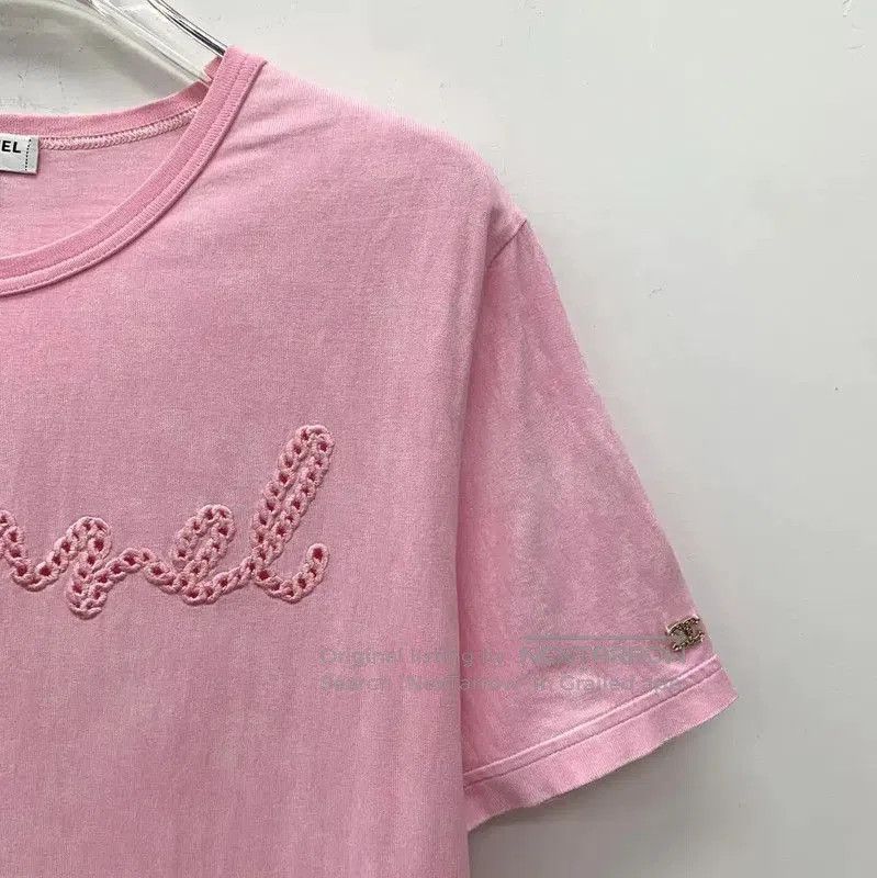 Chanel Chanel Pink Cotton Women's T-Shirt . Size XXS / US 00 / IT 34 - 2 Thumbnail