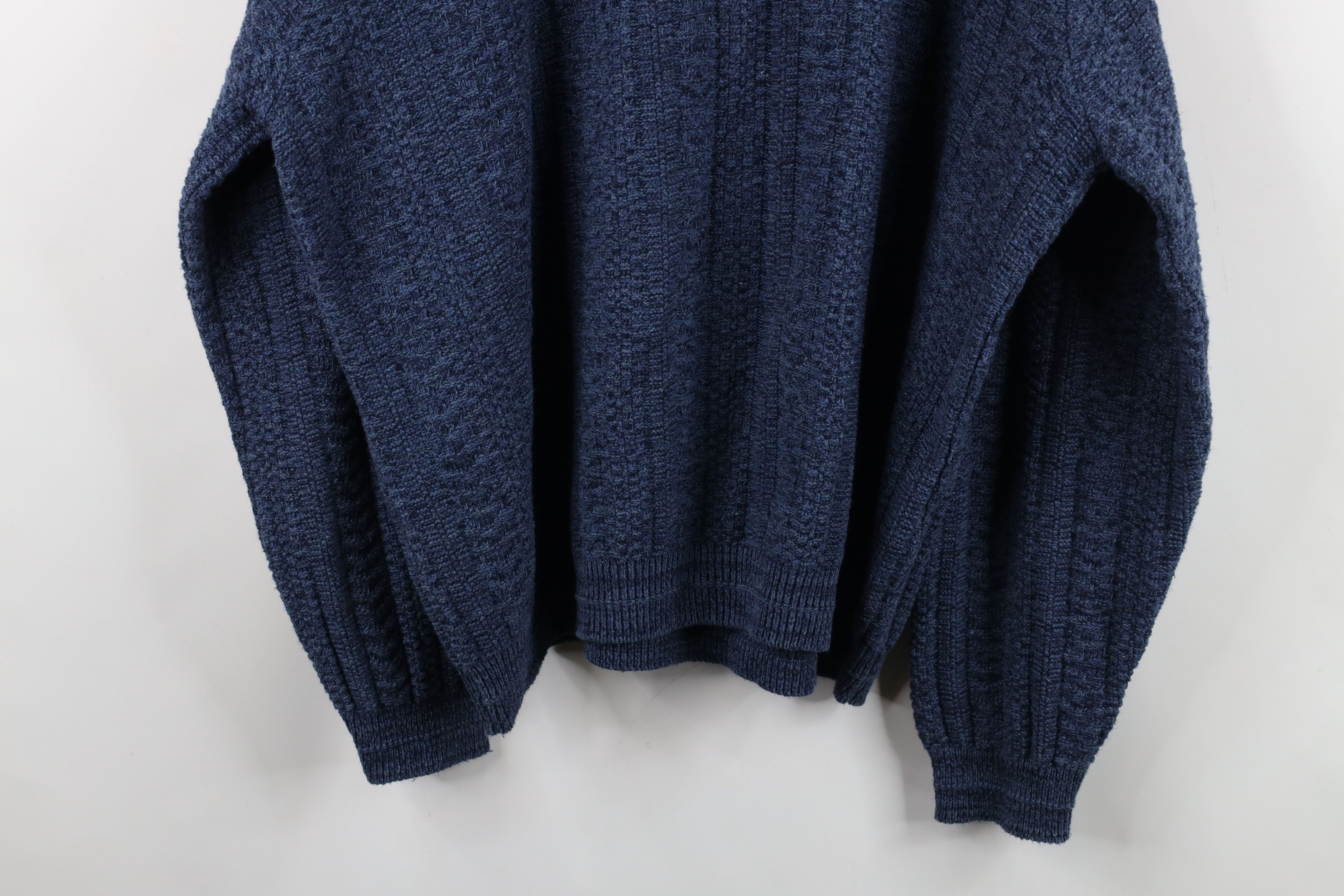 Vintage Vintage 90s Streetwear Framed Textured Knit Crewneck Sweater Size US XL / EU 56 / 4 - 9 Thumbnail