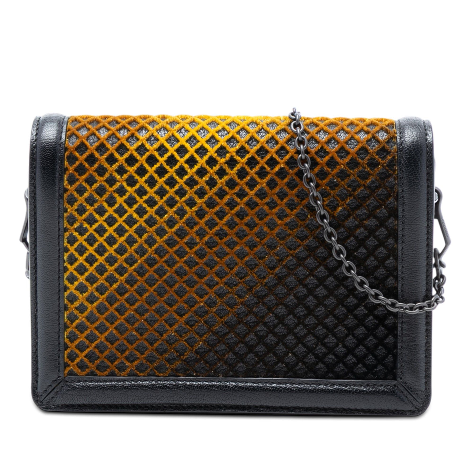 Bottega Veneta Mini Leather and Ombre Velvet Montebello Crisscross Crossbody Size ONE SIZE - 1 Thumbnail