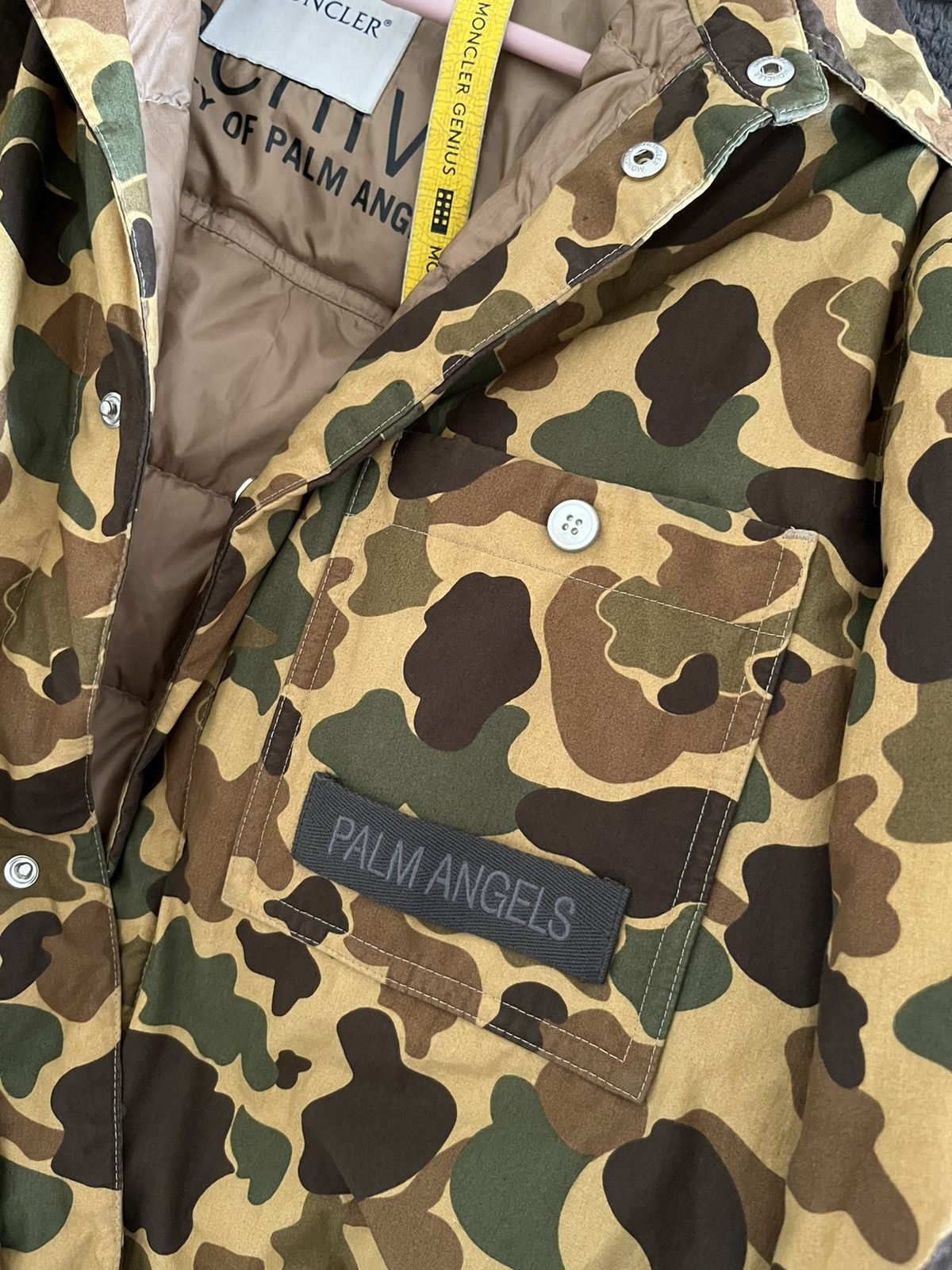 Moncler × Palm Angels Moncler x Palm Angels Tallac Long Coat Parka Camo Jacket S Size US L / EU 52-54 / 3 - 13 Thumbnail