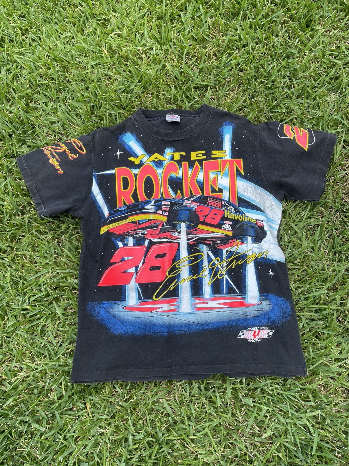 Vintage Rare Vintage NASCAR Ernie Irvin/ Robert Yates Racing Rocket Size US L / EU 52-54 / 3 - 8 Thumbnail