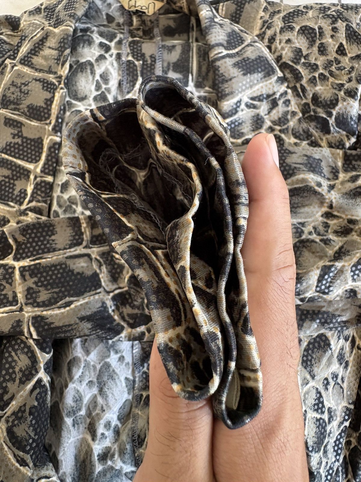 Japanese Brand Vintage Daef Snake Skin Pattern Animal Jacket Blazer Size US XS / EU 42 / 0 - 7 Thumbnail
