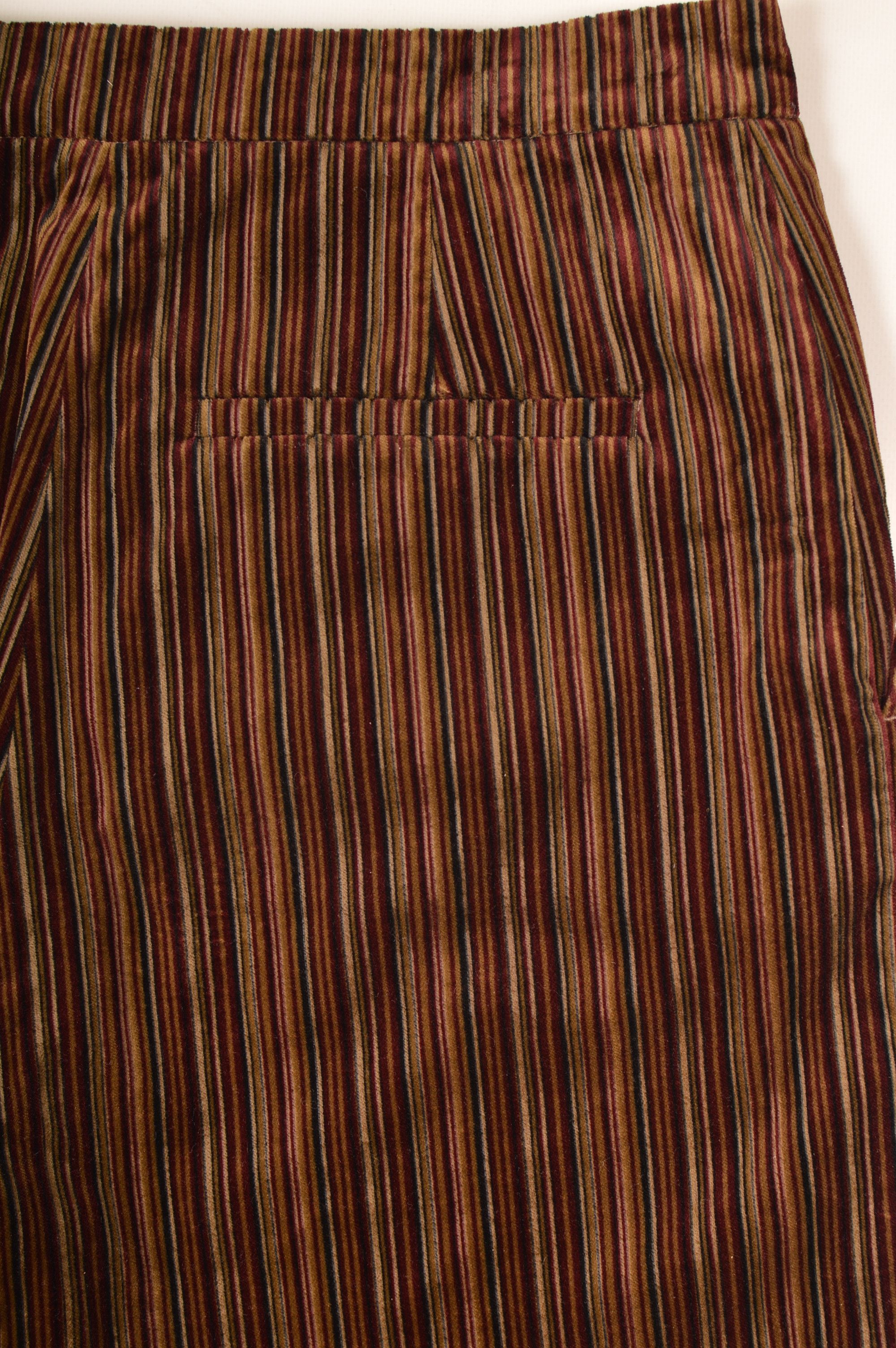 Designer Momoni Striped Velvet Corduroy Cord Pants Trousers Size 30" / US 8 / IT 44 - 9 Thumbnail