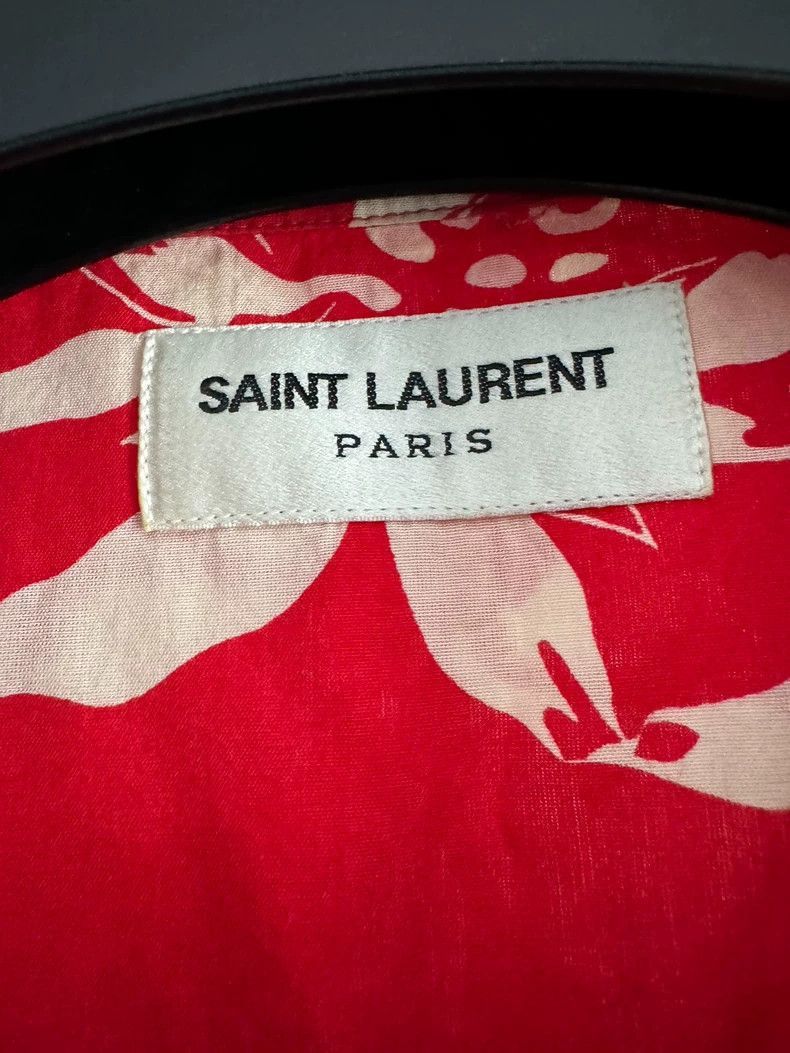 Saint Laurent Paris Saint Laurent Paris Saint Laurent Pineapple Button-Up Shir Size US L / EU 52-54 / 3 - 3 Thumbnail