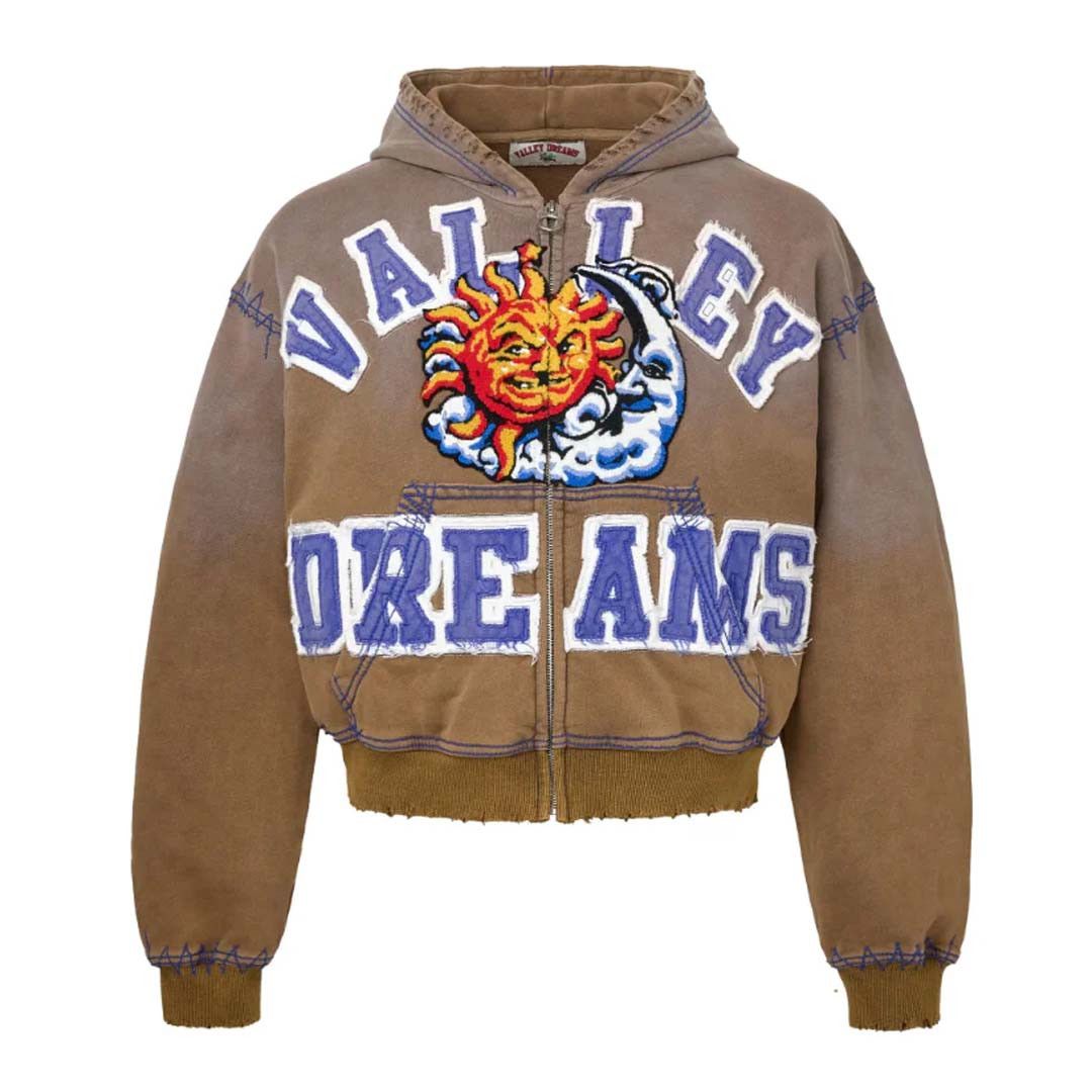 Vale Forever Sunny Brown Zip Up Hoodie Size US S / EU 44-46 / 1 - 1 Thumbnail