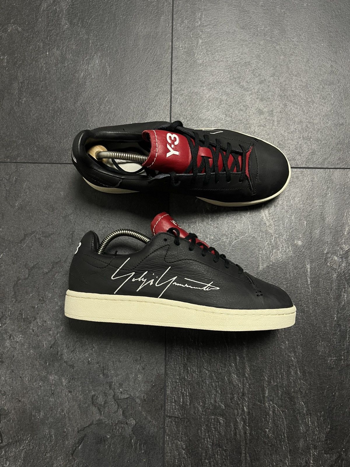 Adidas × Vintage × Yohji Yamamoto Adidas Y-3 Yohji Court Black sneakers Size US 5 / EU 37 - 1 Thumbnail