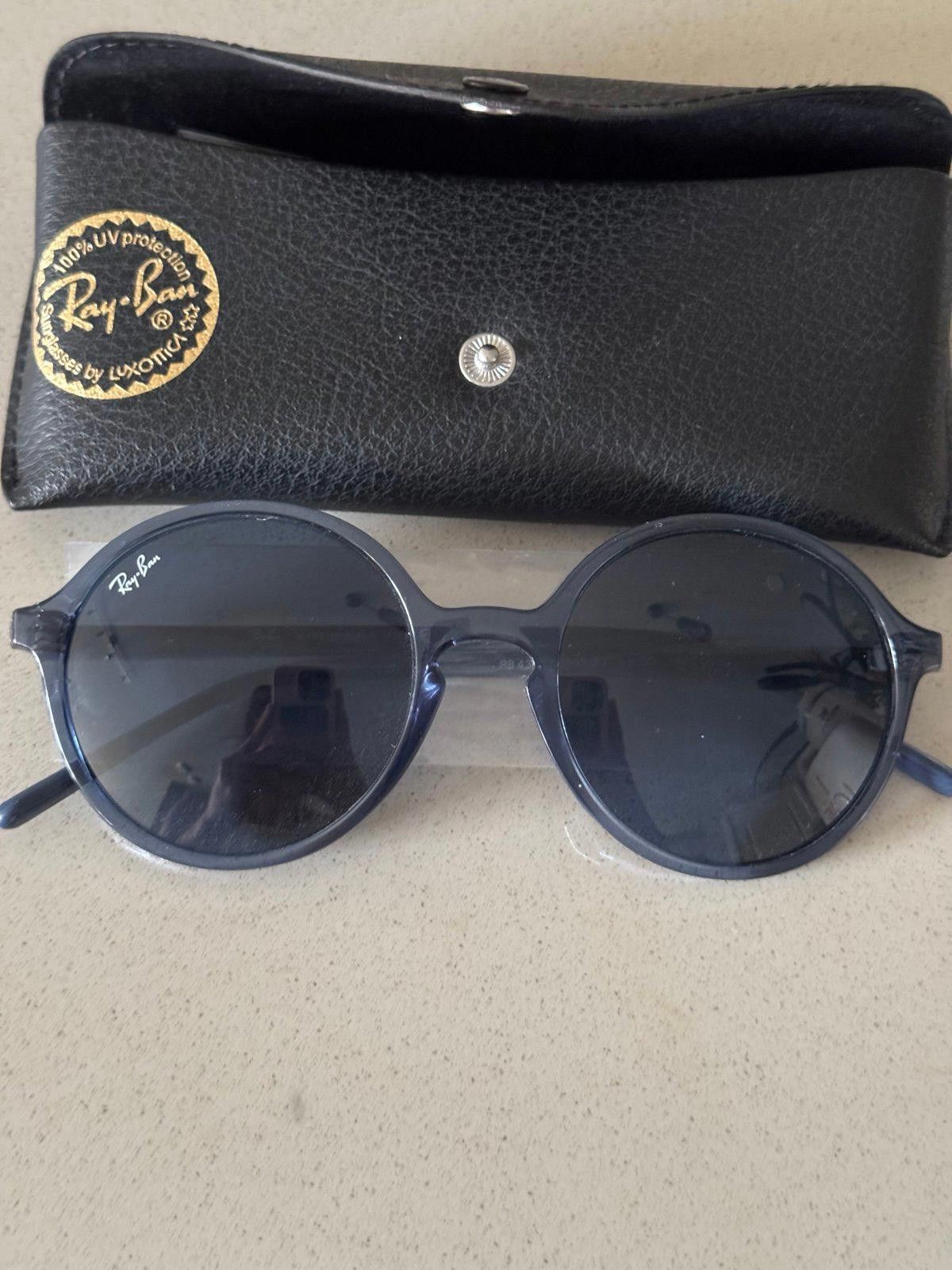 RayBan Ray-Ban RB4307 Sunglasses with Transparent Frame Blue Lenses Size ONE SIZE - 2 Thumbnail