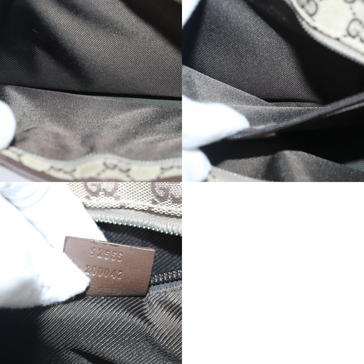 Gucci GUCCI GG Canvas Shoulder Bag Beige Silver Size ONE SIZE - 12 Thumbnail
