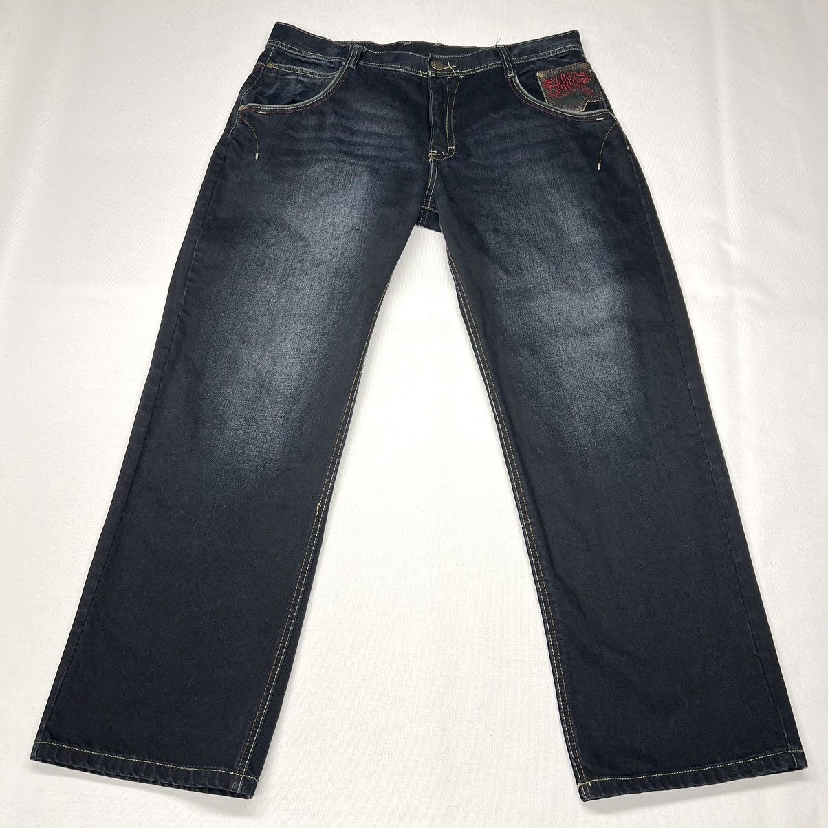Imperious × Vintage Imperious Delf Jeans Black Denim Lost Souls Pocket Y2K Size US 38 / EU 54 - 2 Thumbnail