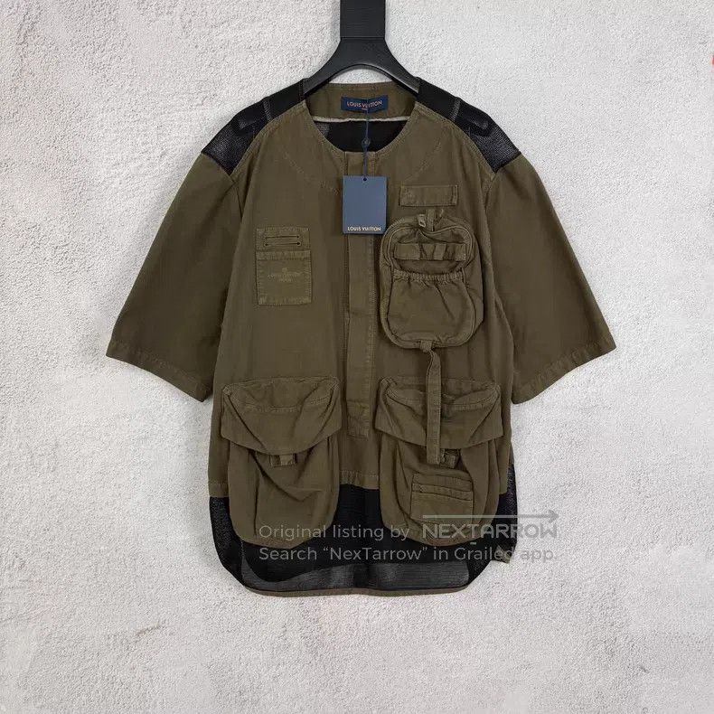 Louis Vuitton Louis Vuitton Tactical work clothes pocket waistcoat short Size US XL / EU 56 / 4 - 1 Thumbnail