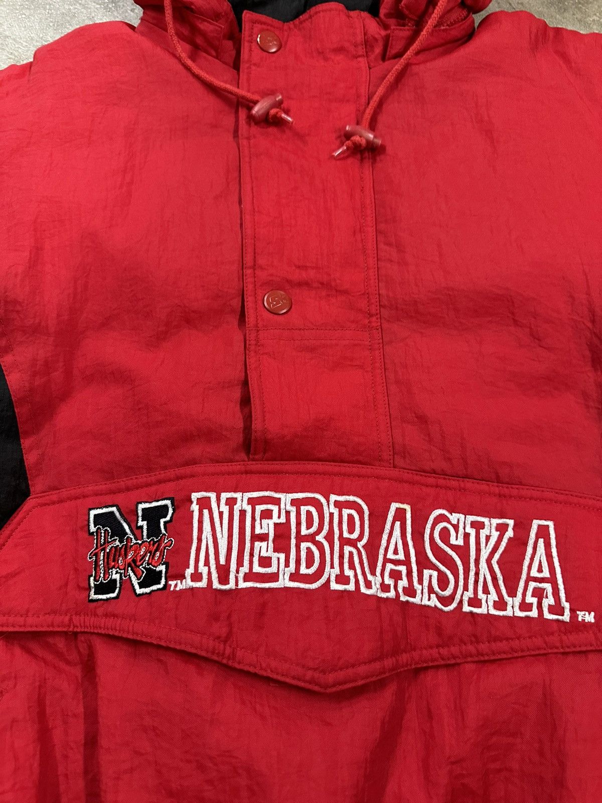 Starter Vintage 90s Starter Nebraska Cornhuskers Puffer Jacket Size US XL / EU 56 / 4 - 4 Thumbnail