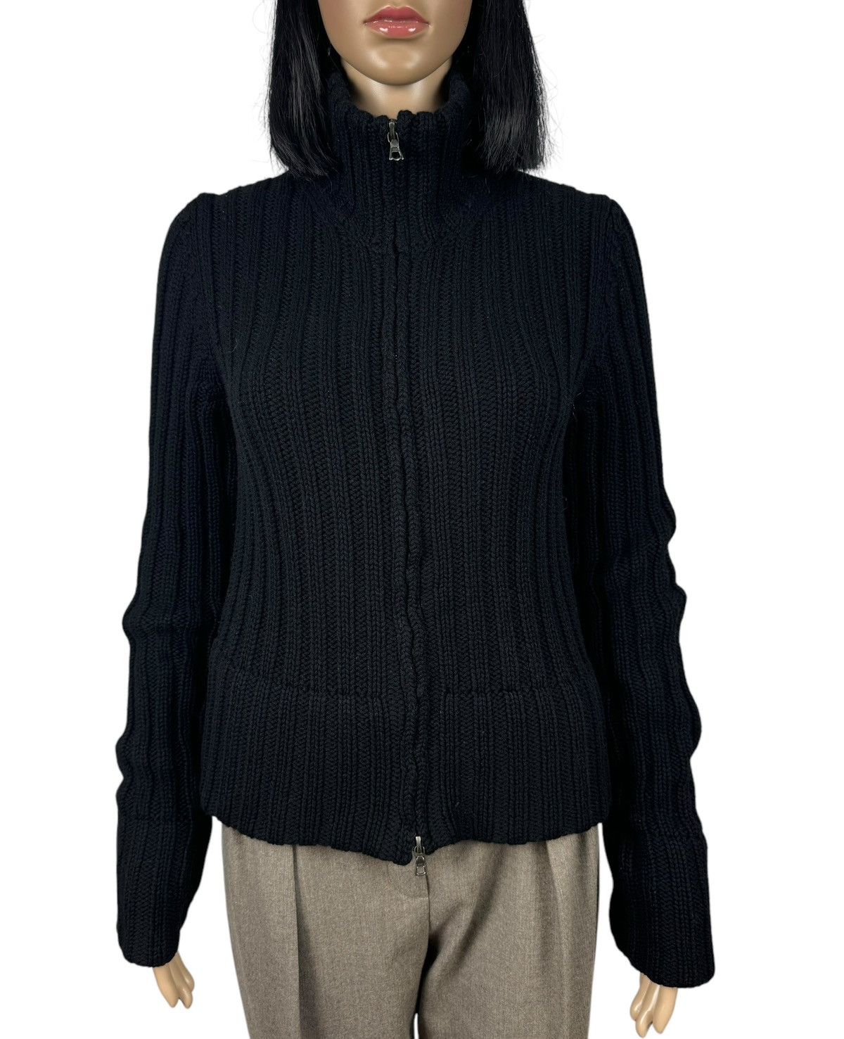 Designer Manrico Italy Knit Cashmere Full-Zip Sweater size 40 Size S / US 4 / IT 40 - 2 Thumbnail