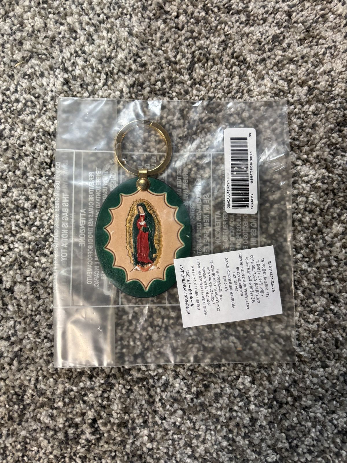 Supreme Supreme Guadalupe leather keychain | Grailed