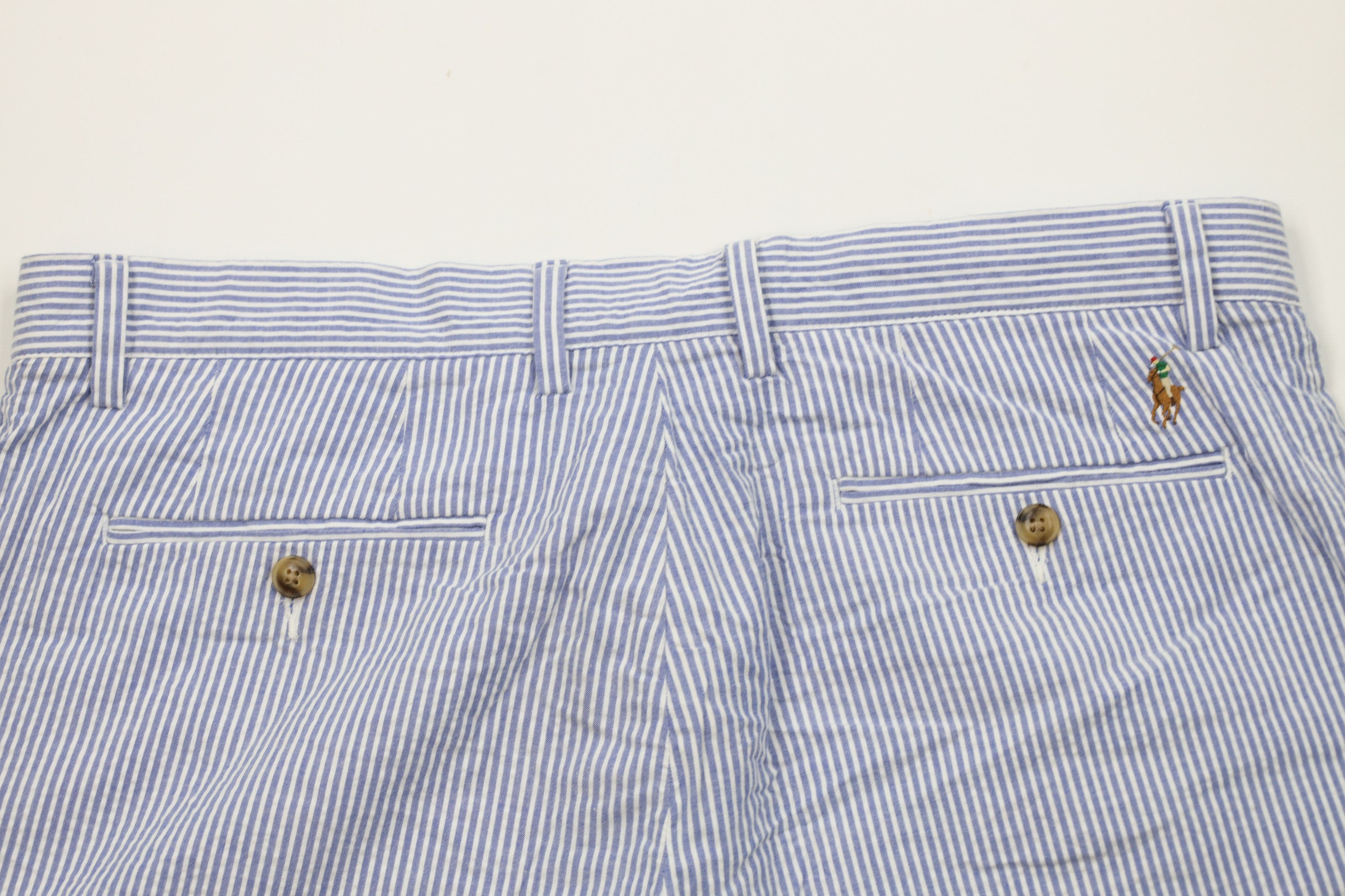 Ralph Lauren Vintage Ralph Lauren Striped Seer Sucker Chino Shorts Size US 35 - 10 Thumbnail