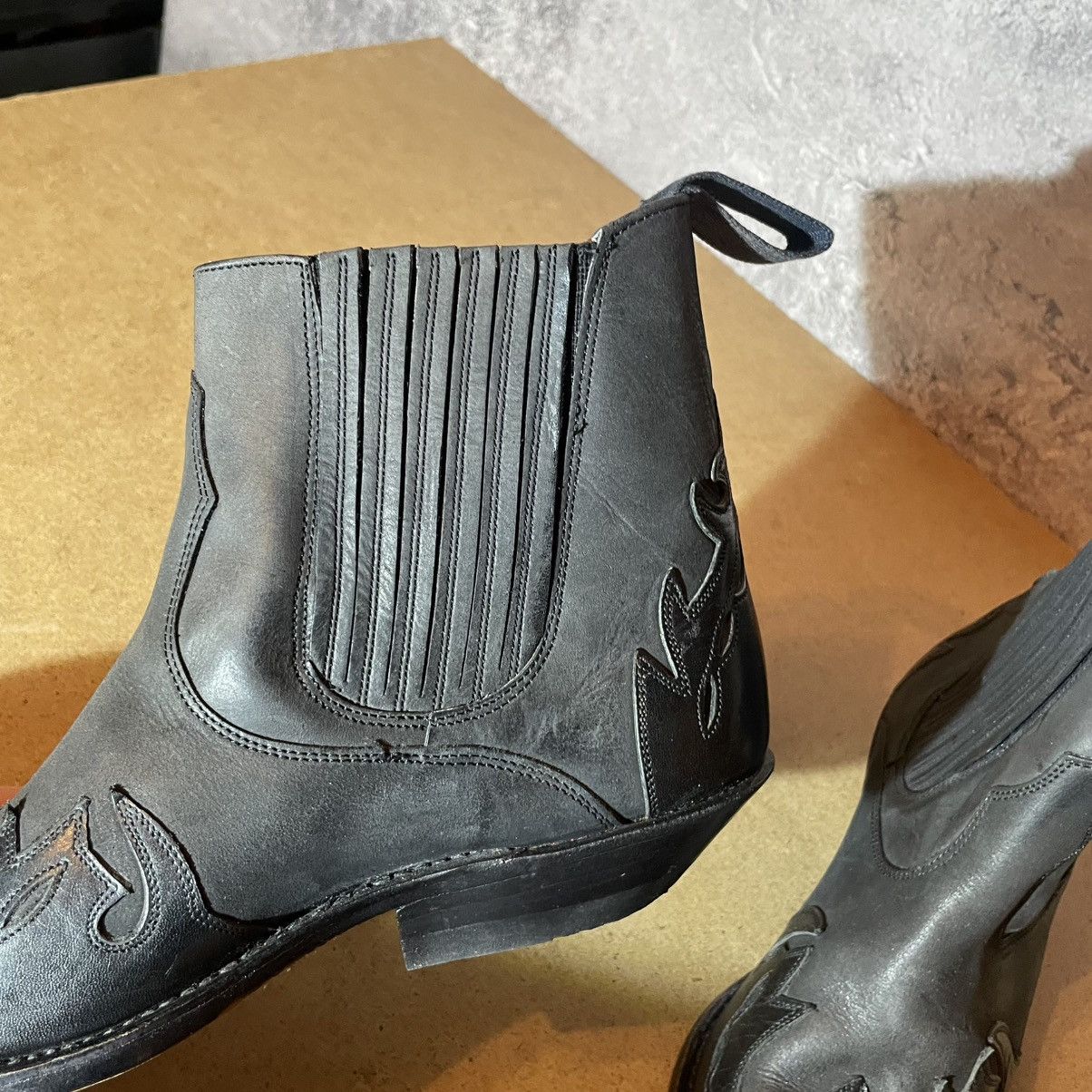 Sancho Boots Vintage Sancho Abarca Cowboy Boots Leather Size 38 Size US 6.5 / EU 39-40 - 17 Thumbnail