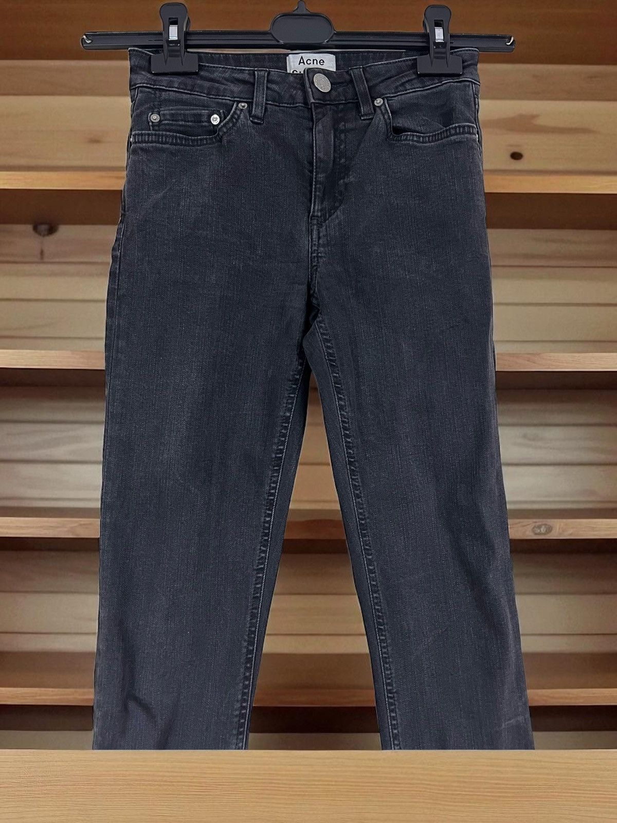 Acne Studios Acne Studios Skin 5 Used Black jeans size W24 L32 Size 24" / US 00 / IT 34 - 2 Thumbnail