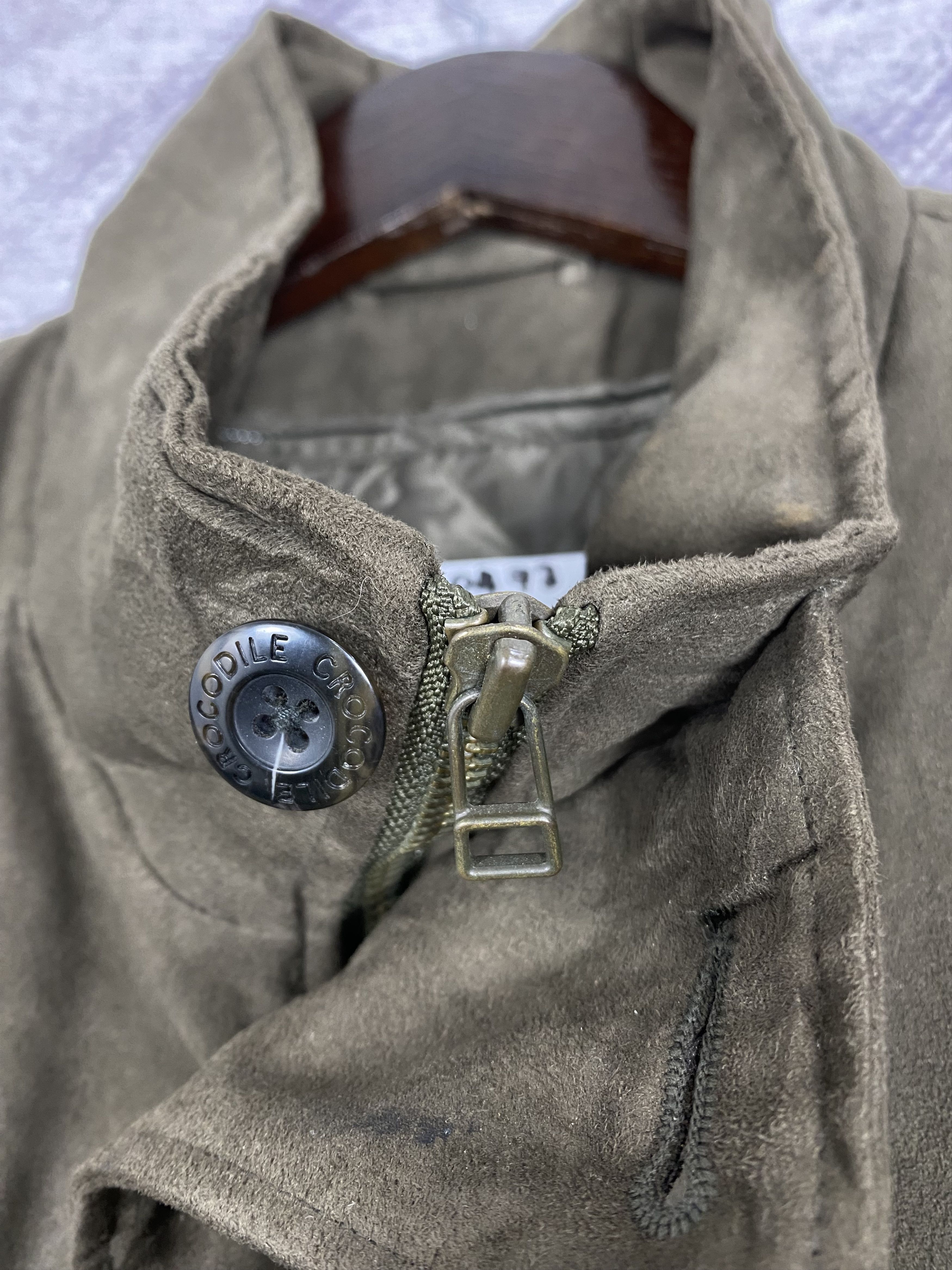 Japanese Brand Vintage Crocodile Quilted Lining Zip Up Jacket Size US L / EU 52-54 / 3 - 4 Thumbnail