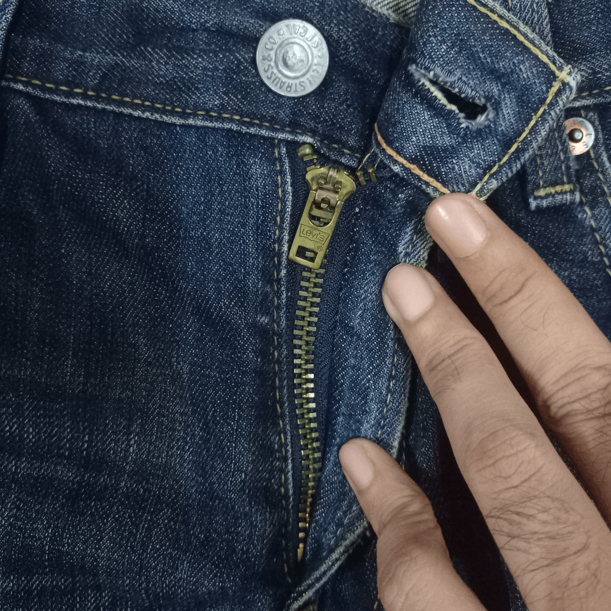 Levi's × Levi's Vintage Clothing Vintage 90s Levis 502 Mud Wash Loose Style Distressed Jeans Size US 32 / EU 48 - 3 Thumbnail