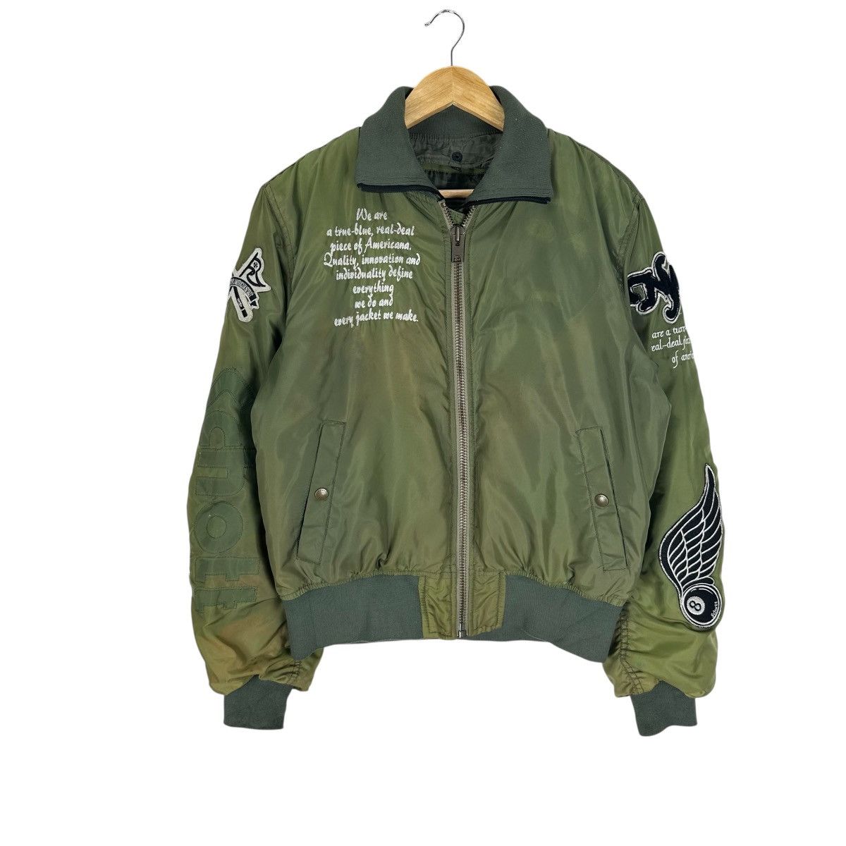 Schott SCHOTT MA1 BOMBER FLYER JACKET Size US M / EU 48-50 / 2 - 2 Thumbnail