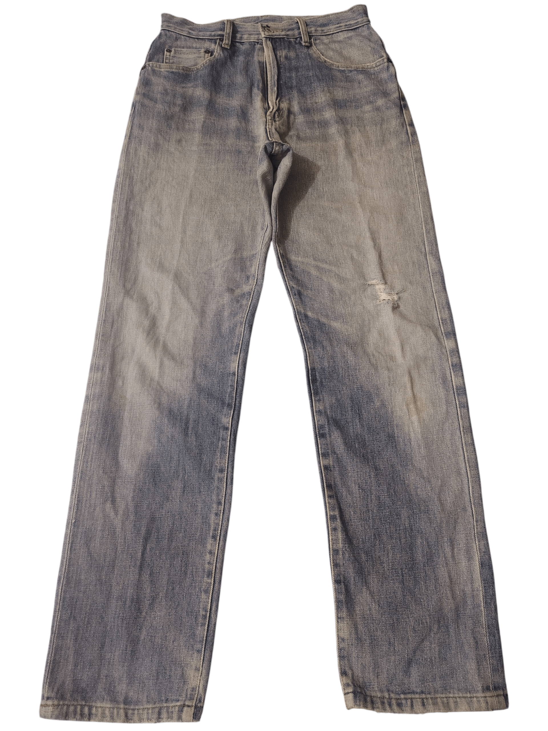Spellbound Distressed Jeans Spellbound Rare Green line Selvedge Jeans Size US 29 - 1 Thumbnail