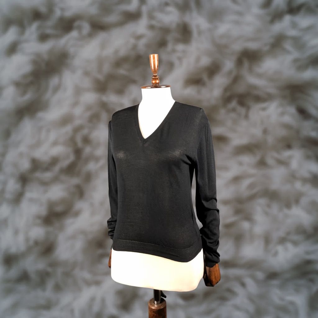 A.P.C. A.P.C. Pullover Silk Black Size M Women Size M / US 6-8 / IT 42-44 - 1 Thumbnail