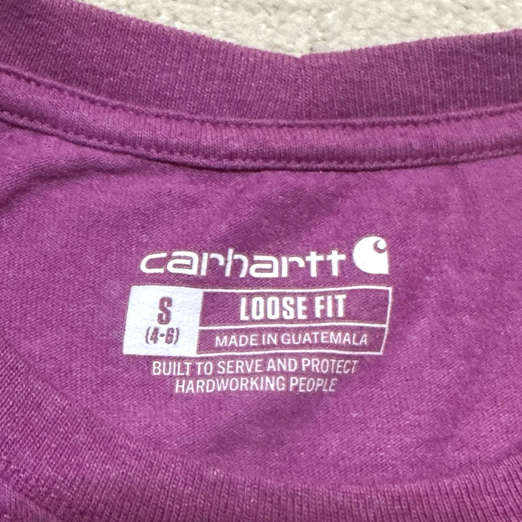 Carhartt Carhartt Shirt Womens Small Pink Pocket T Shirt Women's Small Pink Pocket T Size S / US 4 / IT 40 - 4 Thumbnail
