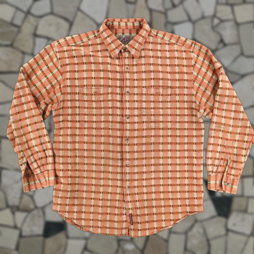 The Territory Ahead The Territory Ahead Knit Jacquard Striped Long Sleeve Button Up Shirt Men XL Size US XL / EU 56 / 4 - 1 Thumbnail