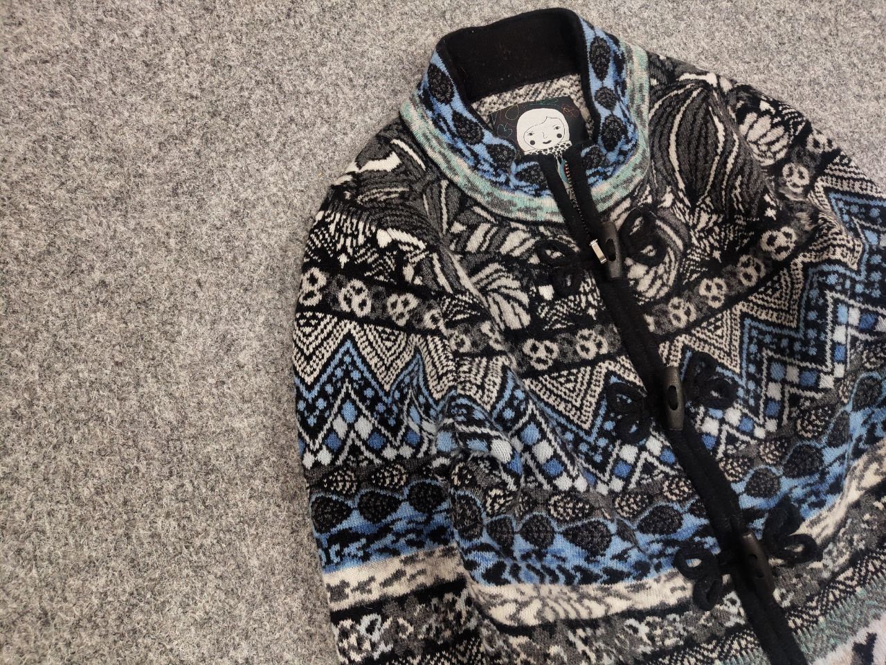 Vintage Vintage Kooi knitwear serbia Design Pattern Zip Knit Sweater Size M / US 6-8 / IT 42-44 - 7 Thumbnail