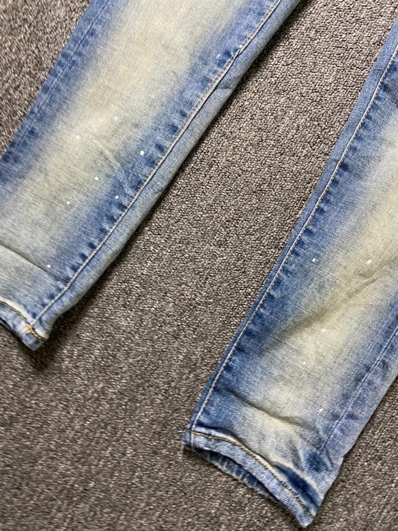 Japanese Brand Digreen + Vert Distressed Ripped Denim Jeans (197) Size US 30 / EU 46 - 8 Thumbnail