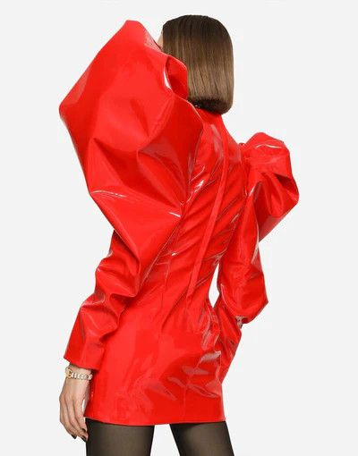 Dolce & Gabbana o1y0825 Crewneck Mini Dress in Red Size S / US 4 / IT 40 - 3 Thumbnail