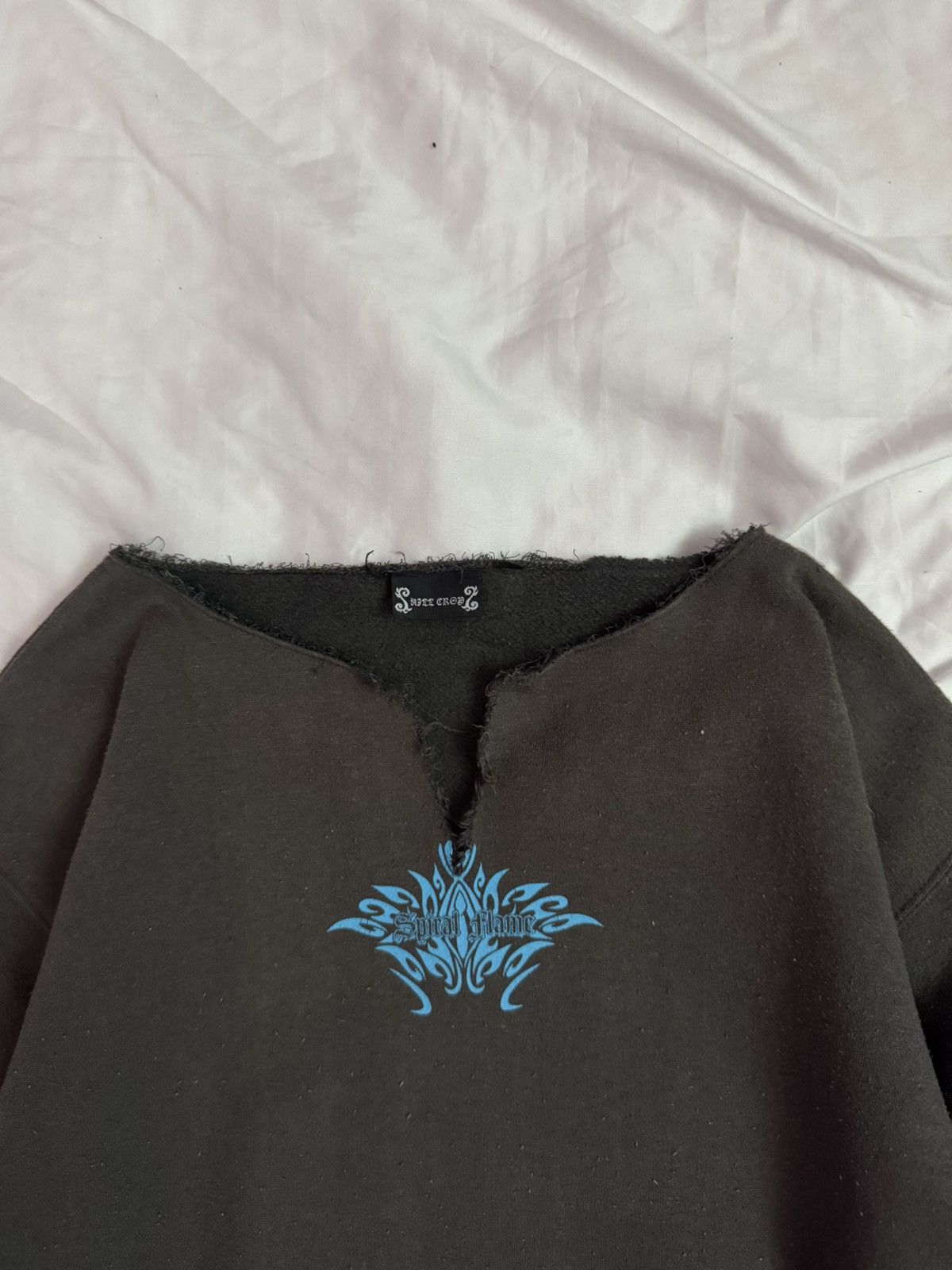 If Six Was Nine Distressed 2000s Anarchy Spiral Flames Size US M / EU 48-50 / 2 - 2 Thumbnail