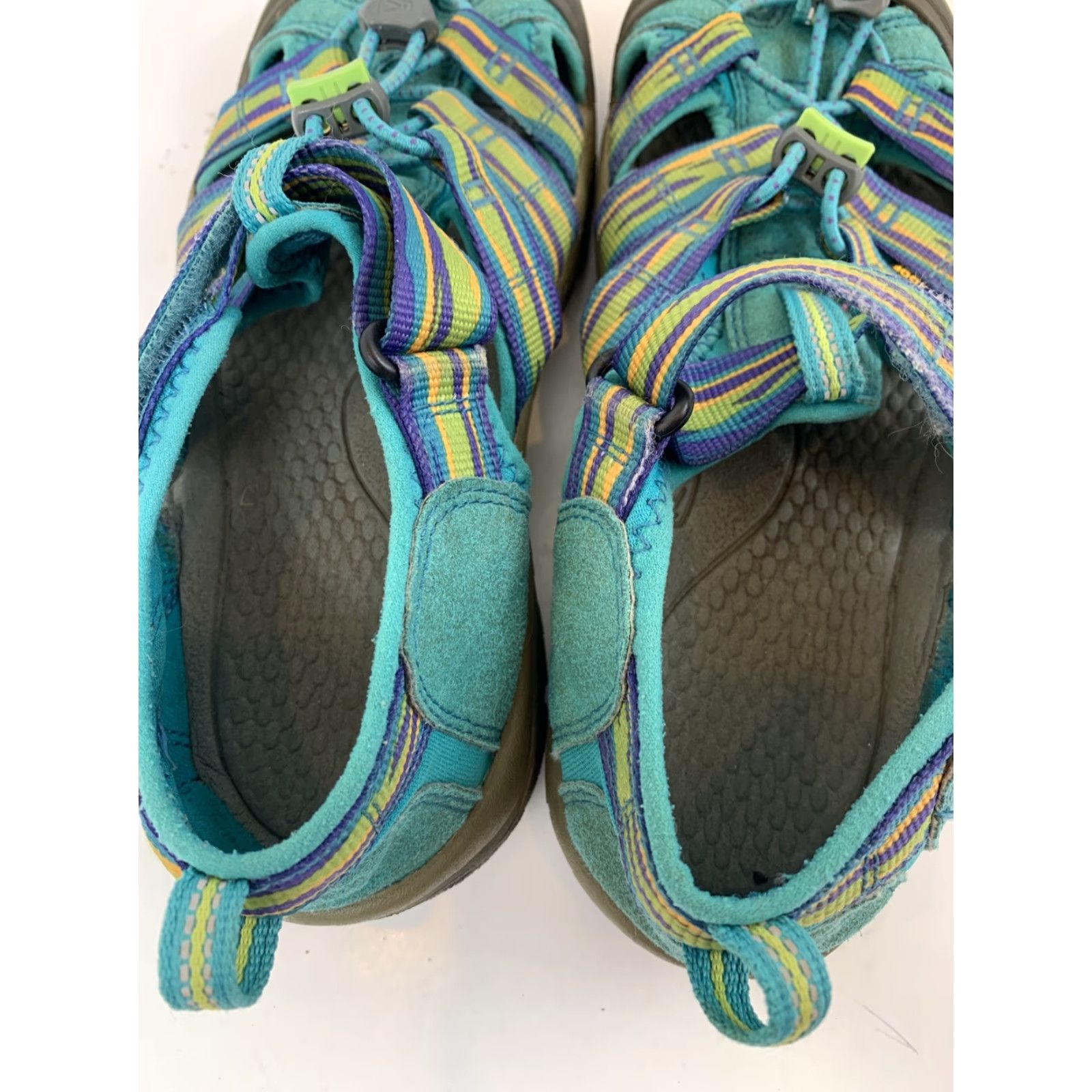 KEEN KEEN Newport H2 Womens Size 5 Green Teal Hook and Loop Cinched Sandal Size US 5 / IT 35 - 6 Thumbnail