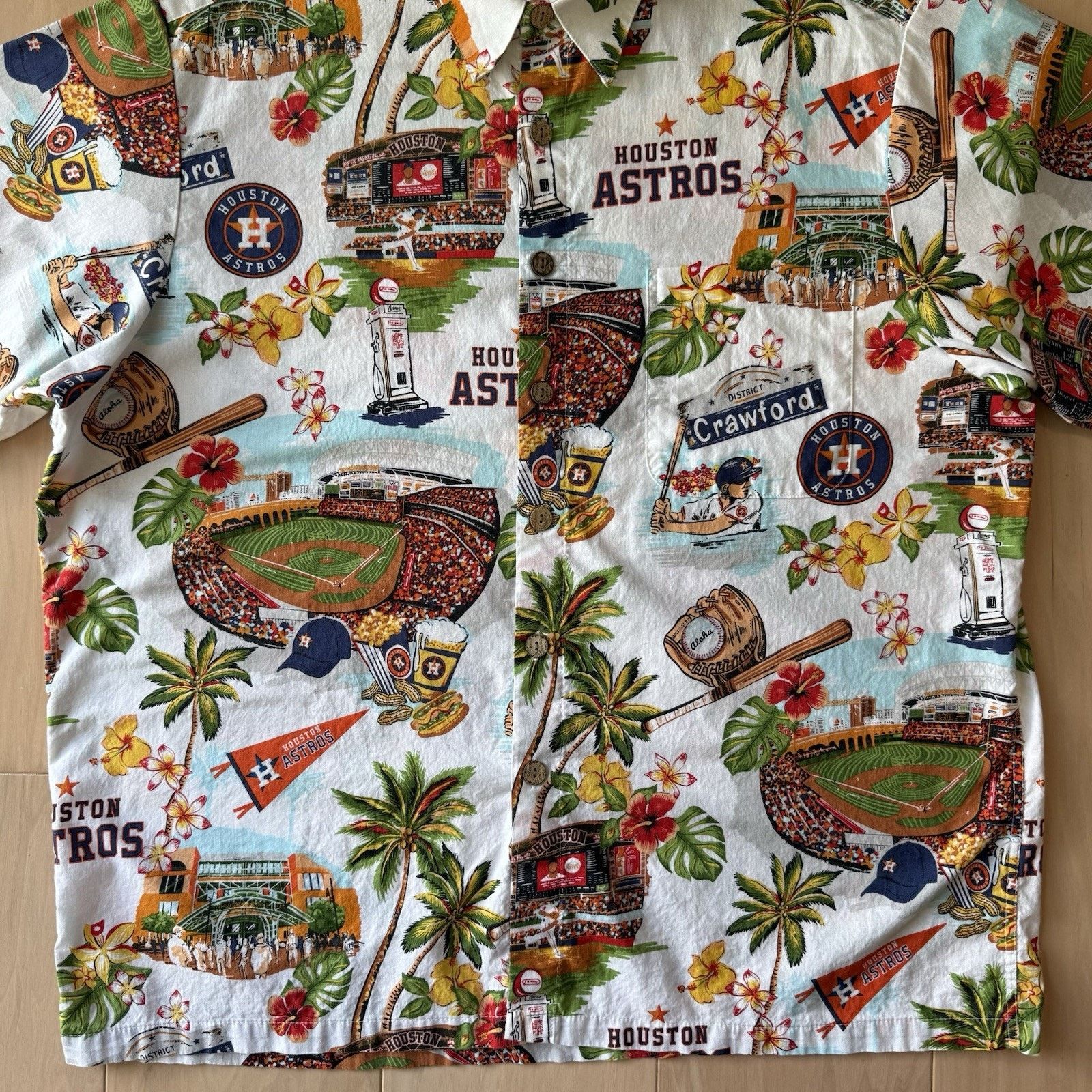 MLB × Reyn Spooner Houston Astros Reyn Spooner Shirt XL Multicolor MLB Baseball Size US XL / EU 56 / 4 - 4 Thumbnail