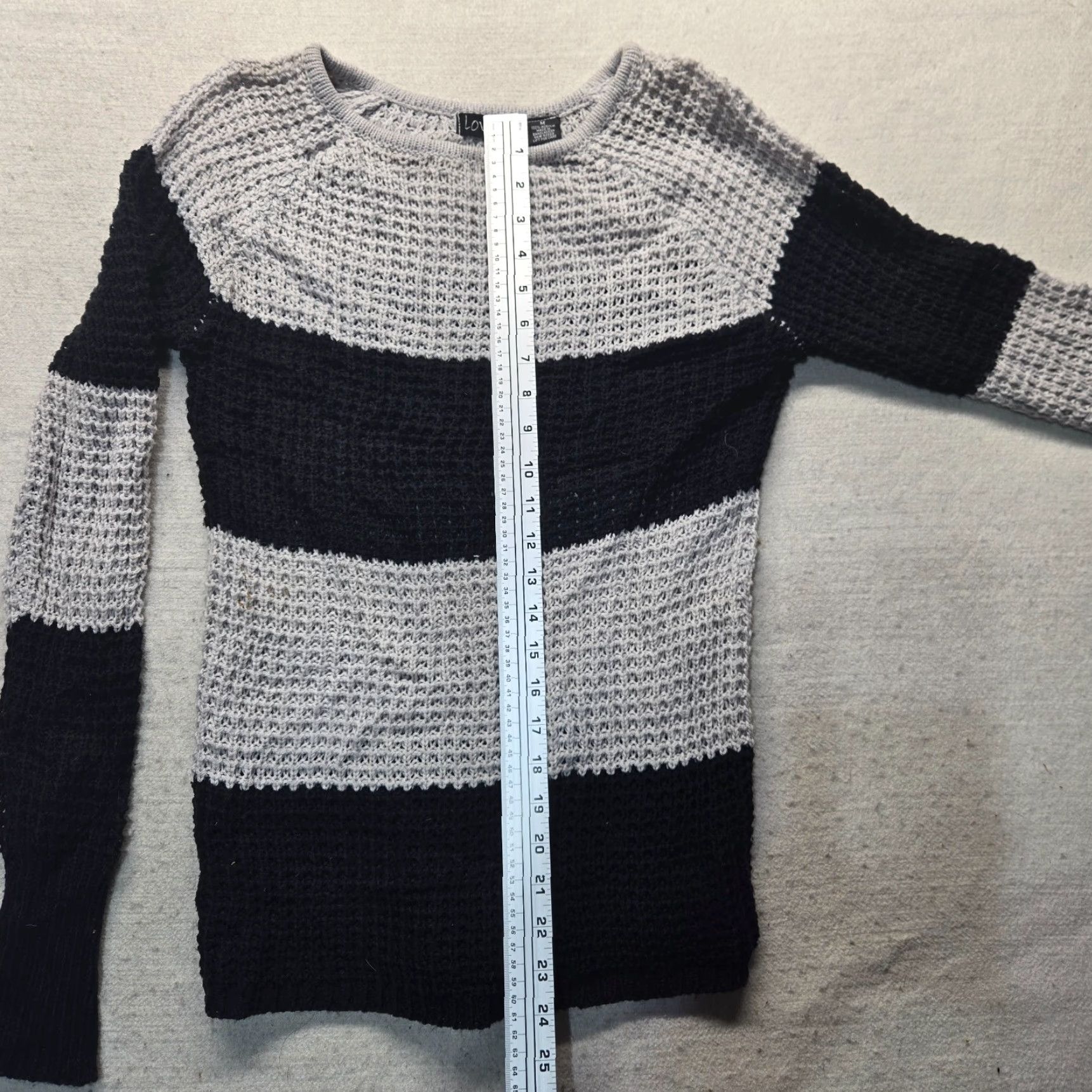 Vintage Love By Chesley Women's Sweater Long Sleeve Pullover Knit Gray M Regular Lightweight Stretch Fall Spring Summer Winter Size M / US 6-8 / IT 42-44 - 6 Thumbnail