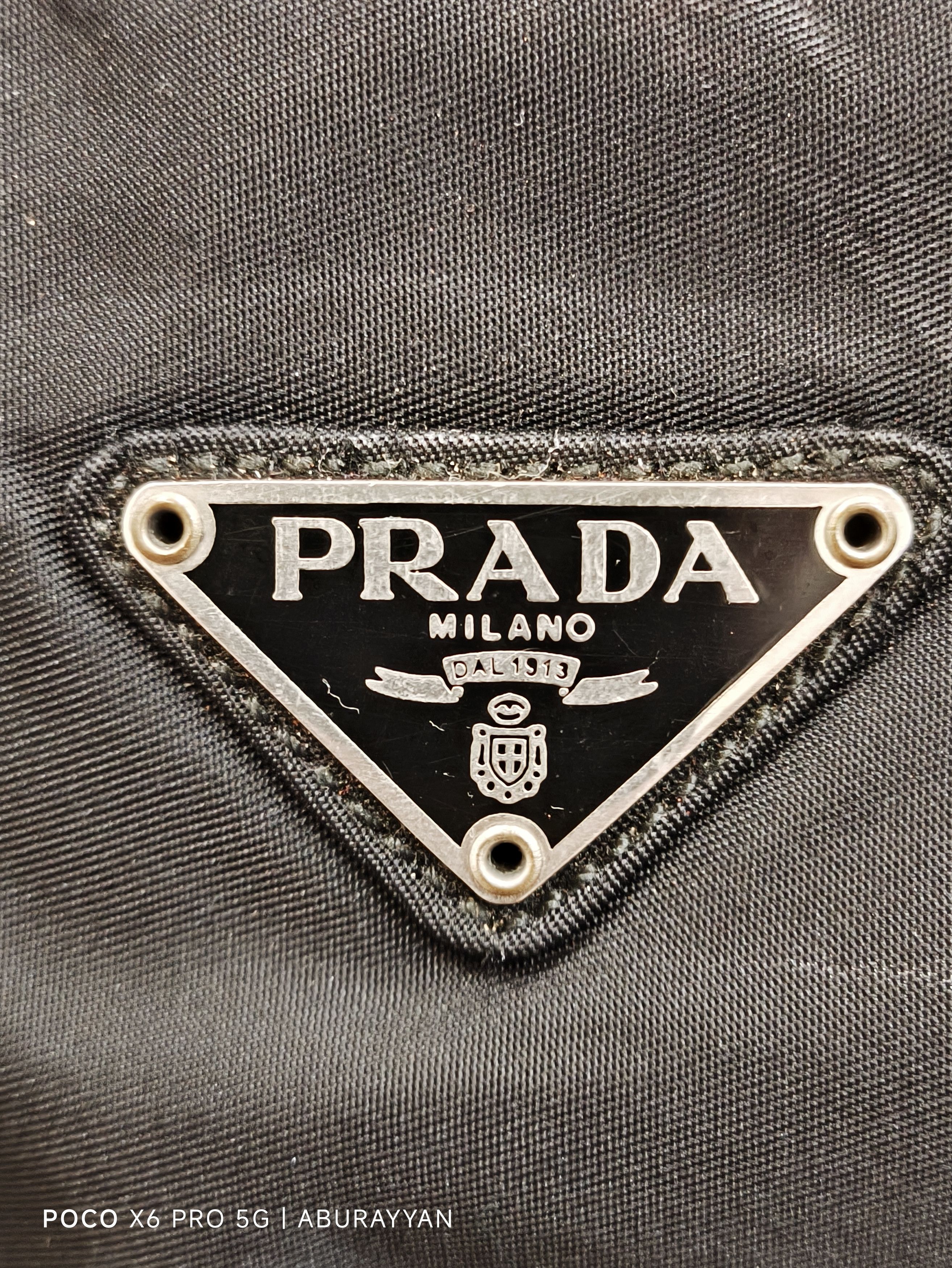 Prada Prada Tessuto Nylon Black Shoulder Bag Size ONE SIZE - 7 Thumbnail