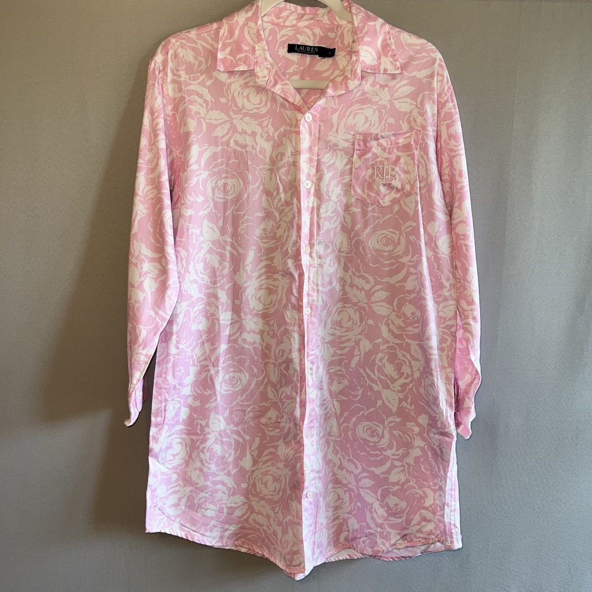 Ralph Lauren Ralph Lauren pink floral sleep shirt. Size S / US 4 / IT 40 - 1 Thumbnail