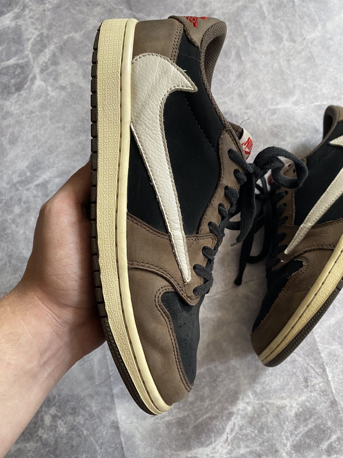 Nike × Travis Scott Nike Air Jordan 1 Low x Travis Scott “Mocha” shoes US9.5 Size US 9.5 / EU 42-43 - 2 Thumbnail
