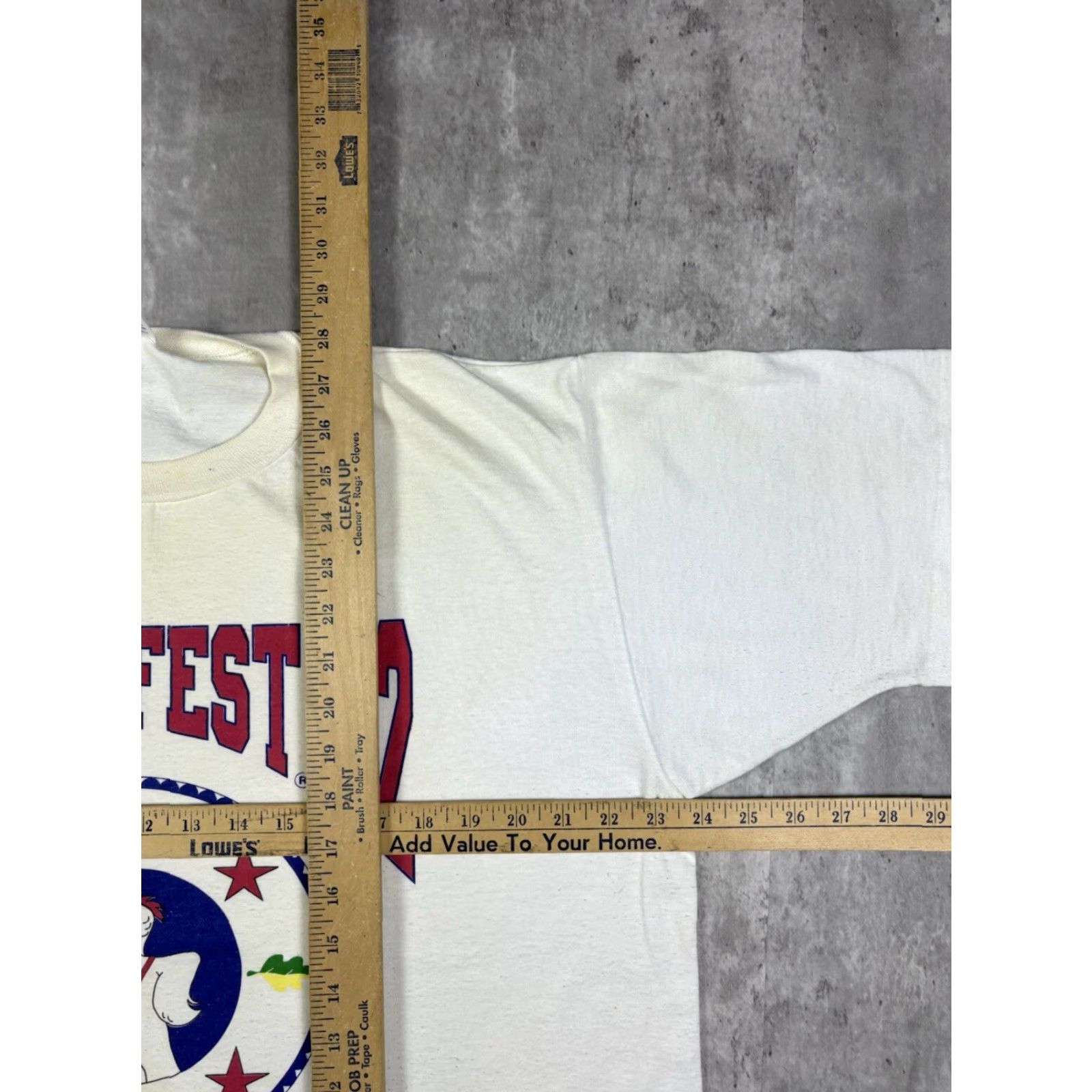 Jerzees VINTAGE 90s Jerzees T-Shirt White XL Crew Neck Short Sleeve Graphic Print Bunny Stitch Bill 90s Men Christmas? Size US XL / EU 56 / 4 - 6 Thumbnail