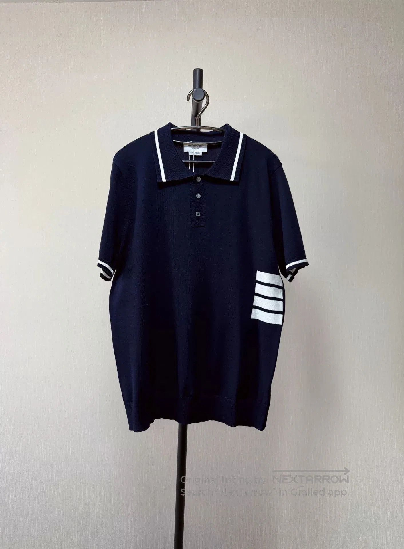 Thom Browne Thom Browne Short Sleeve Polo Shirt. Size US M / EU 48-50 / 2 - 8 Thumbnail