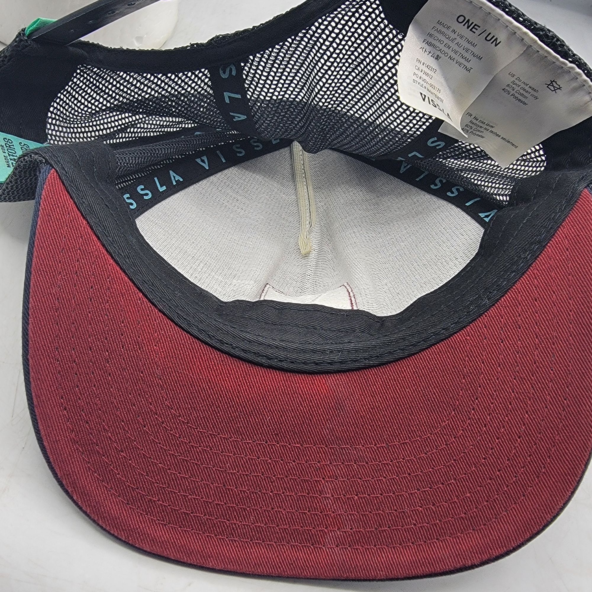 Vissla Vissla Windows Eco Blue Trucker Hat Cap Casual Outdoors Brea Size ONE SIZE - 8 Thumbnail