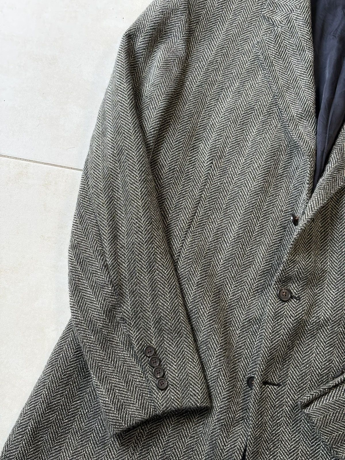 Polo Ralph Lauren Herringbone Tweed Blazer Ralph Lauren Men 42R Vintage USA Size 42R - 2 Thumbnail