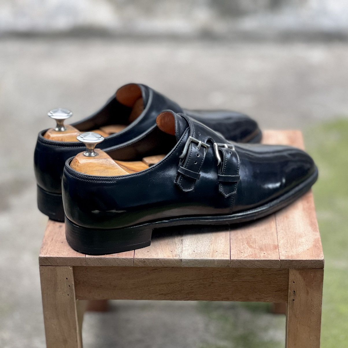 John Lobb John Lobb "Naseby" Double Monk Strap Size US 8 / EU 41 - 7 Thumbnail