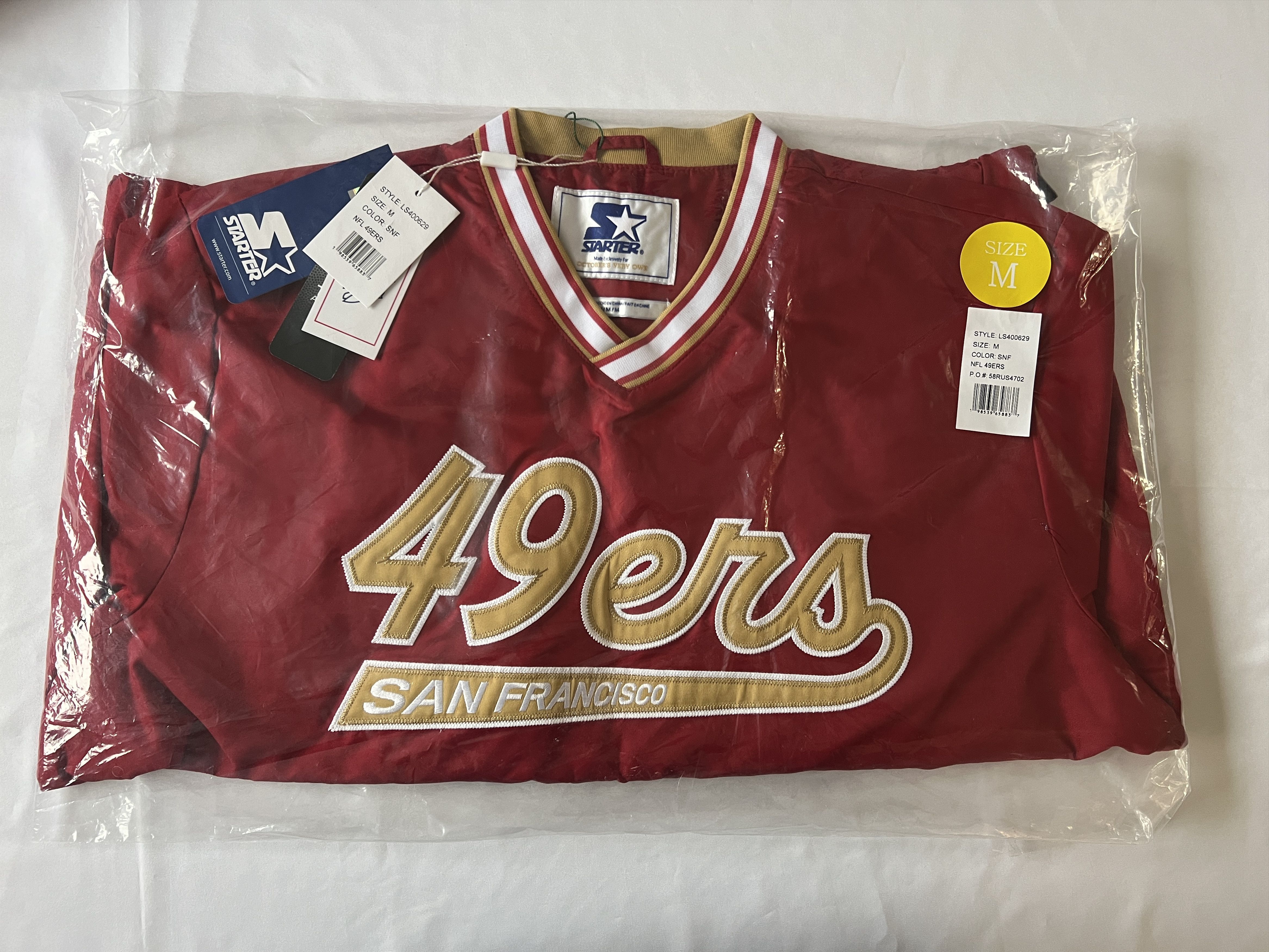 Drake OVO x NFL SAN FRANCISCO 49ER STARTER TRAINER PULLOVER JACKET Size US M / EU 48-50 / 2 - 5 Thumbnail
